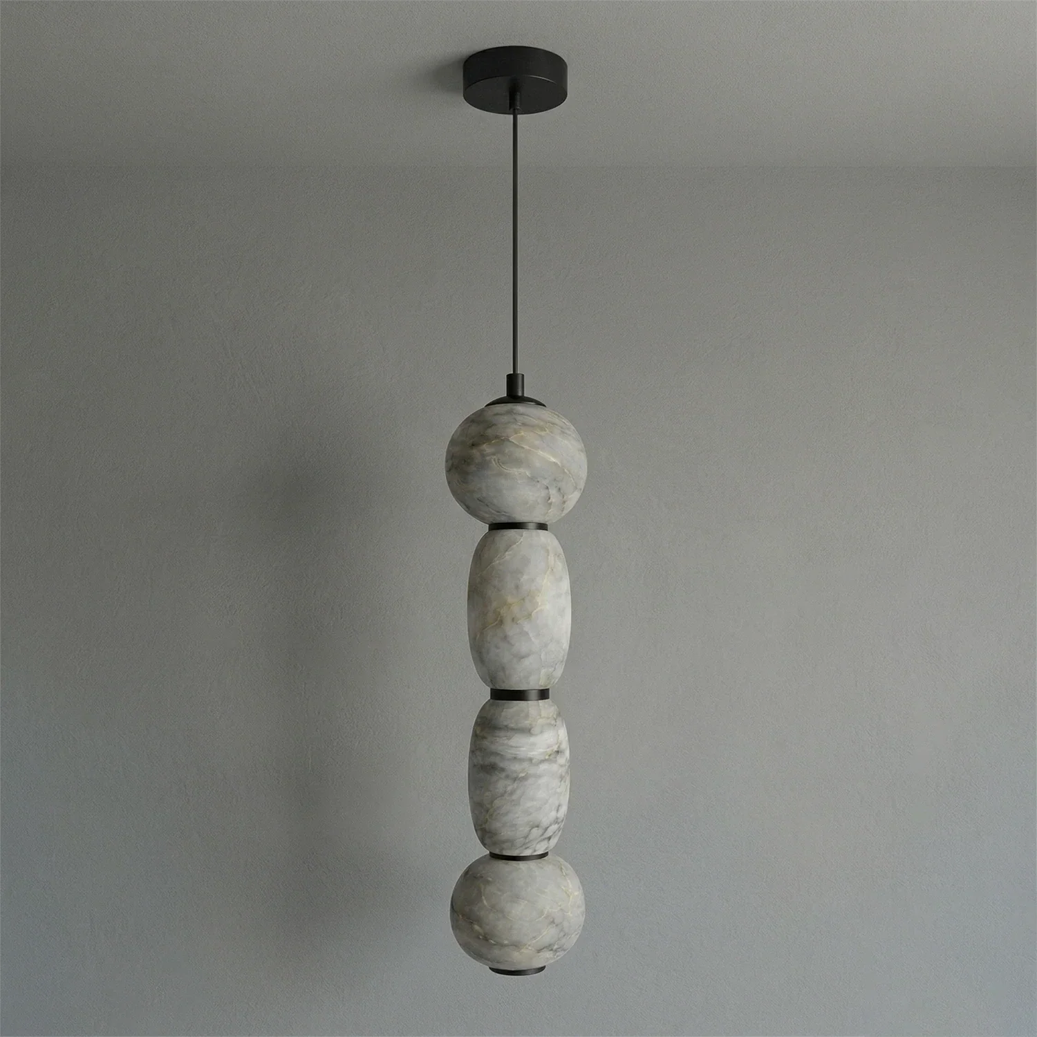 Alabaster Pendulous Pearl Pendant Light | wildoxy