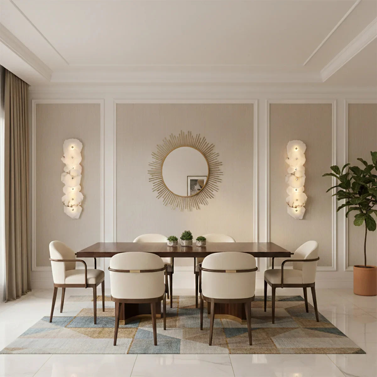 Alabaster Petra Irregular Wall Lamp | wildoxy