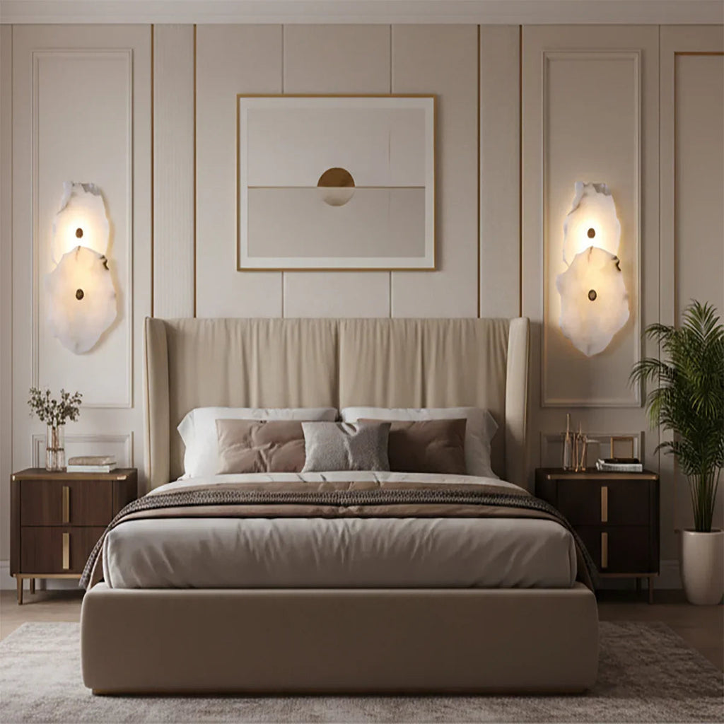 Alabaster Petra Irregular Wall Lamp | wildoxy