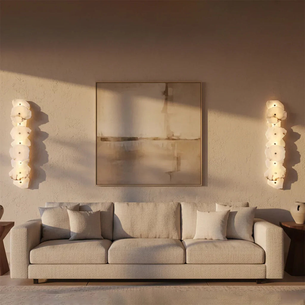 Alabaster Petra Irregular Wall Lamp | wildoxy
