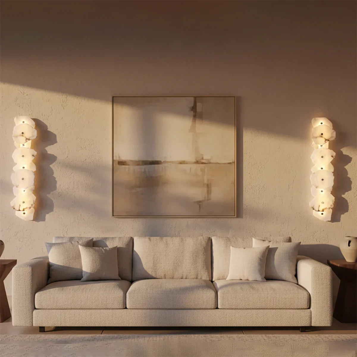 Alabaster Petra Irregular Wall Lamp | wildoxy