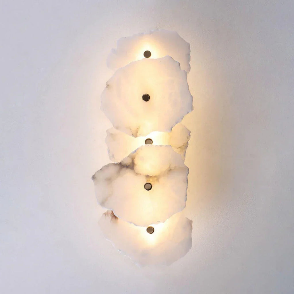 Alabaster Petra Irregular Wall Lamp | wildoxy