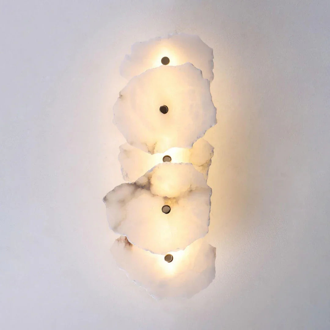 Alabaster Petra Irregular Wall Lamp | wildoxy
