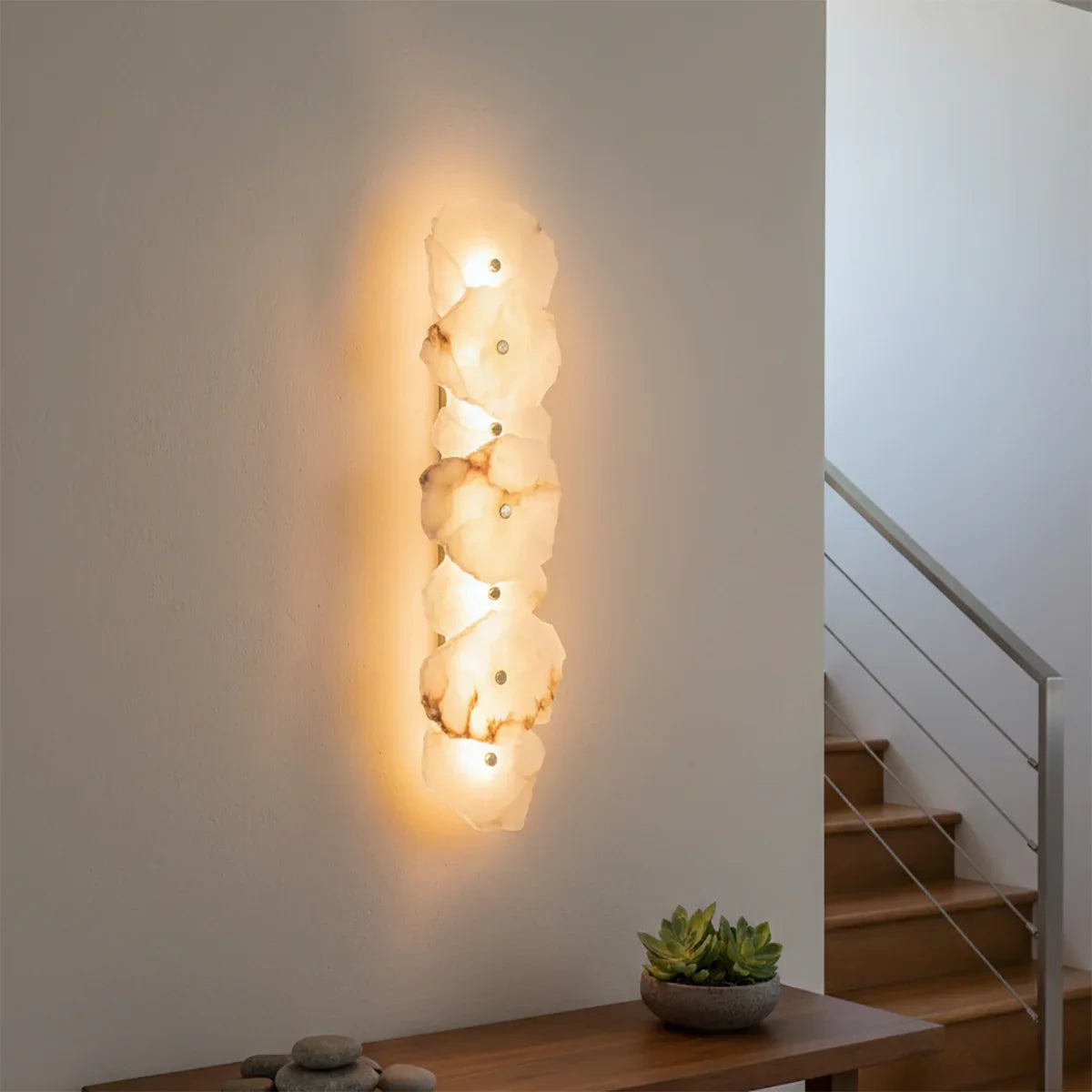 Alabaster Petra Irregular Wall Lamp | wildoxy