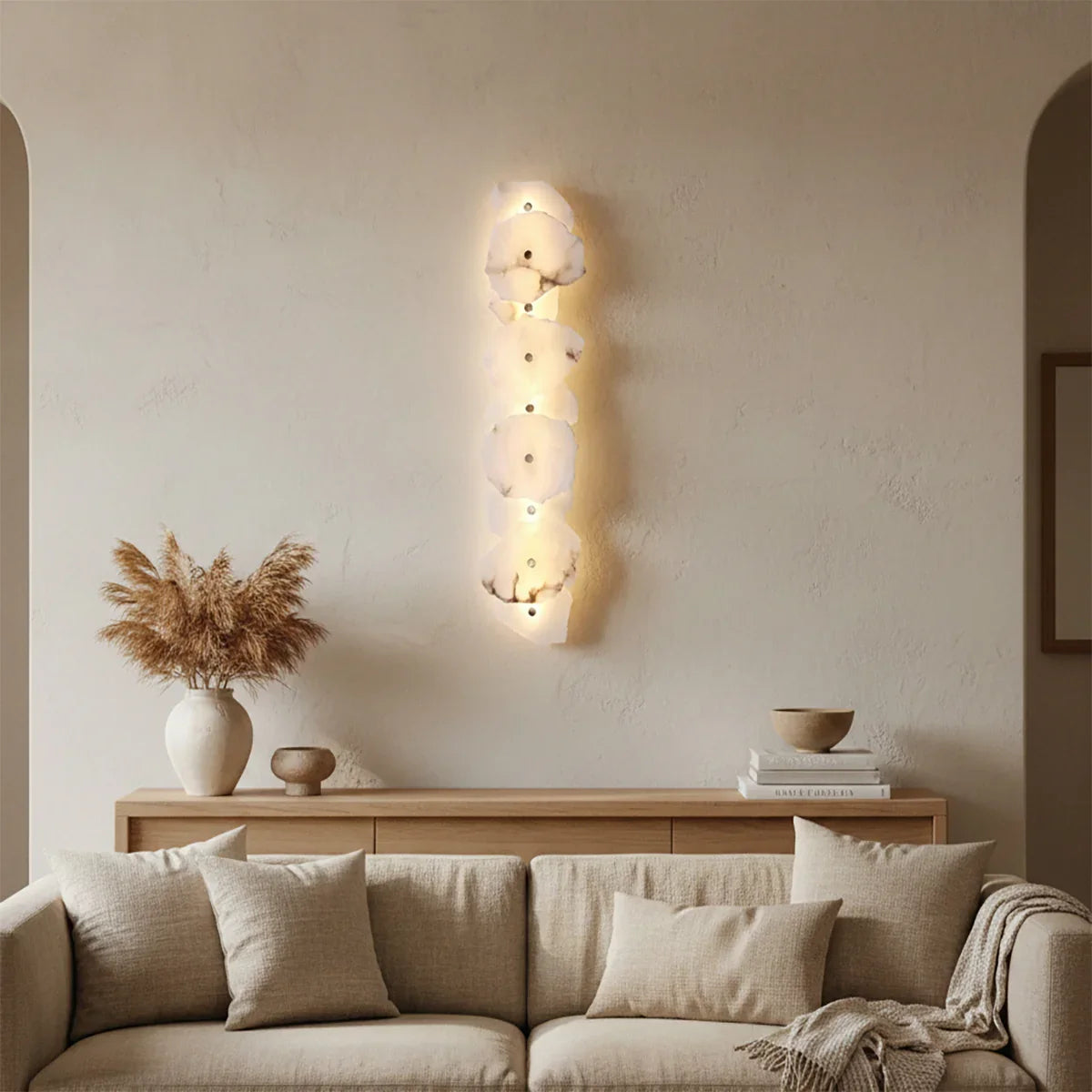 Alabaster Petra Irregular Wall Lamp | wildoxy