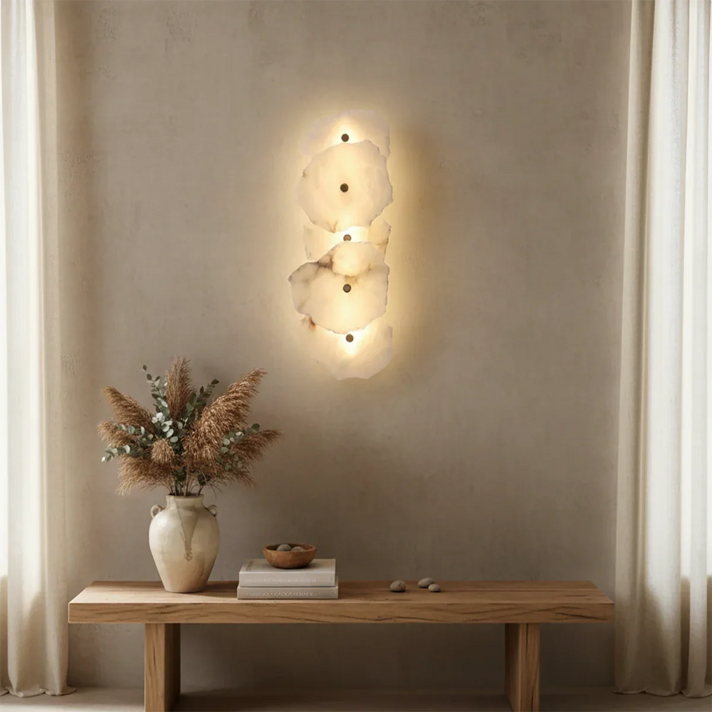 Alabaster Petra Irregular Wall Lamp | wildoxy