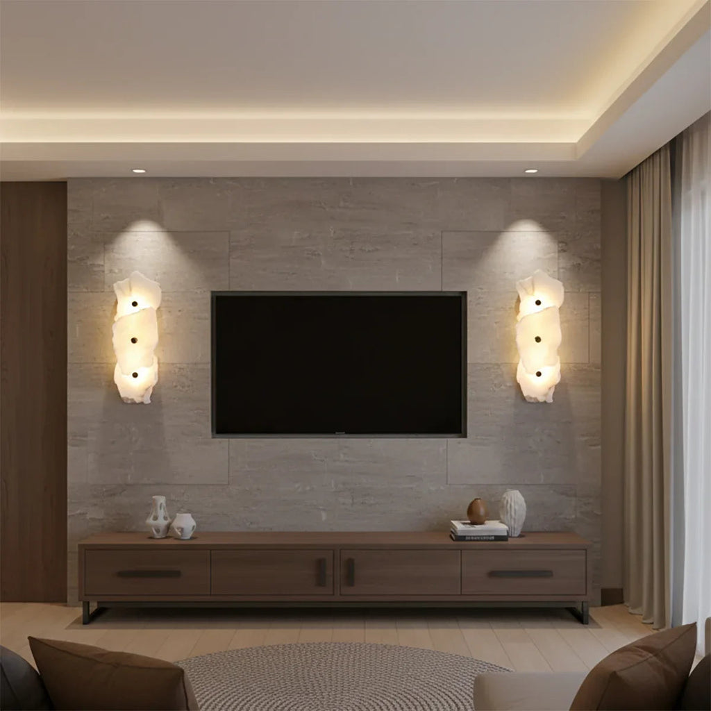 Alabaster Petra Irregular Wall Lamp | wildoxy