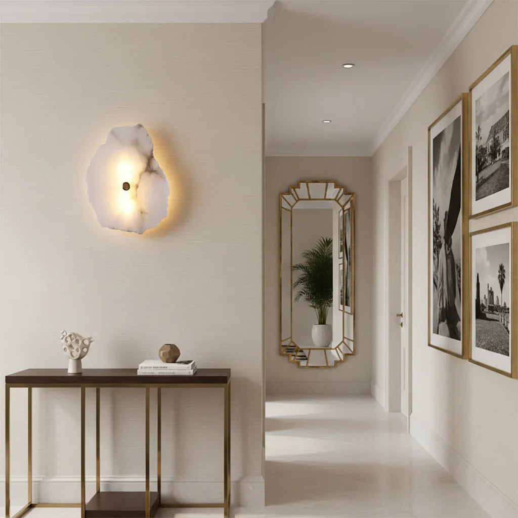 Alabaster Petra Irregular Wall Lamp | wildoxy