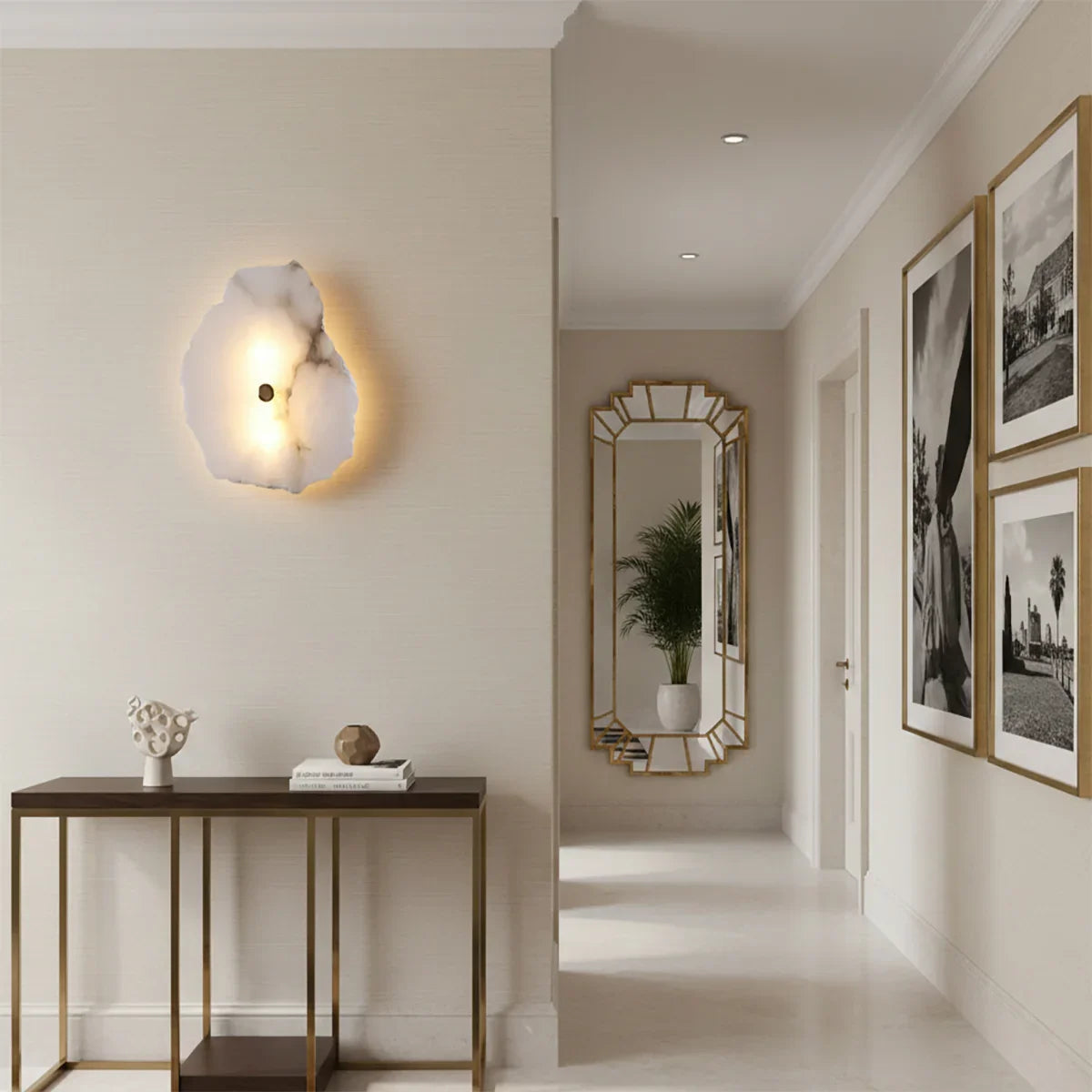 Alabaster Petra Irregular Wall Lamp | wildoxy