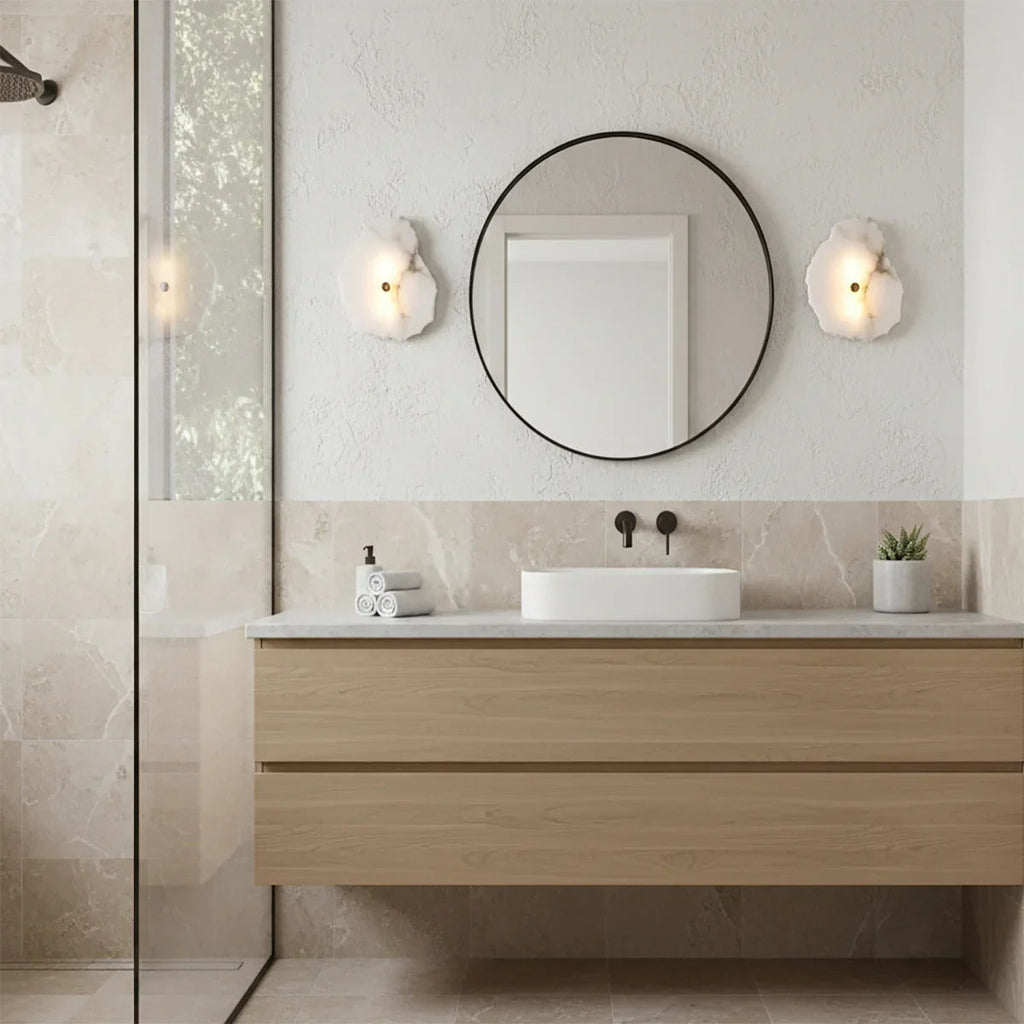 Alabaster Petra Irregular Wall Lamp | wildoxy