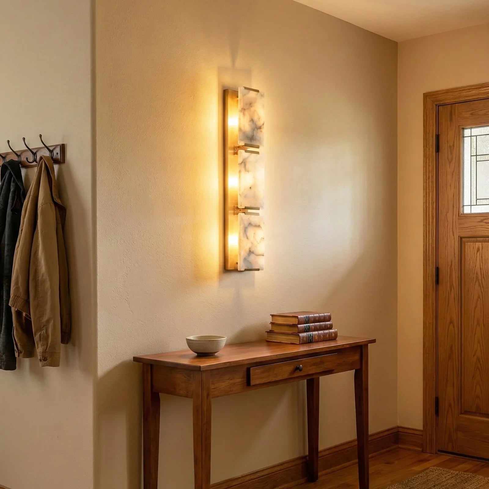 Alabaster Rectangular Wall Lamp | wildoxy