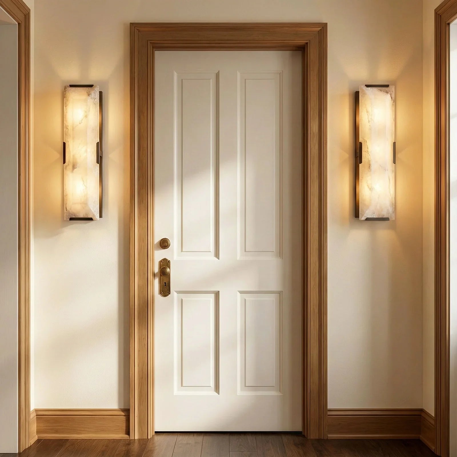 Alabaster Rectangular Wall Lamp | wildoxy