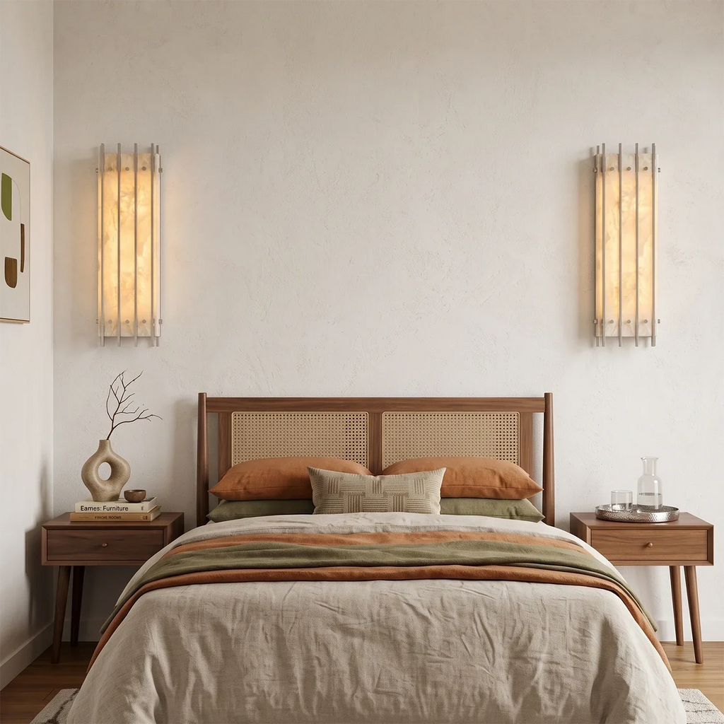 Alabaster Rectangular Wall Sconce | wildoxy