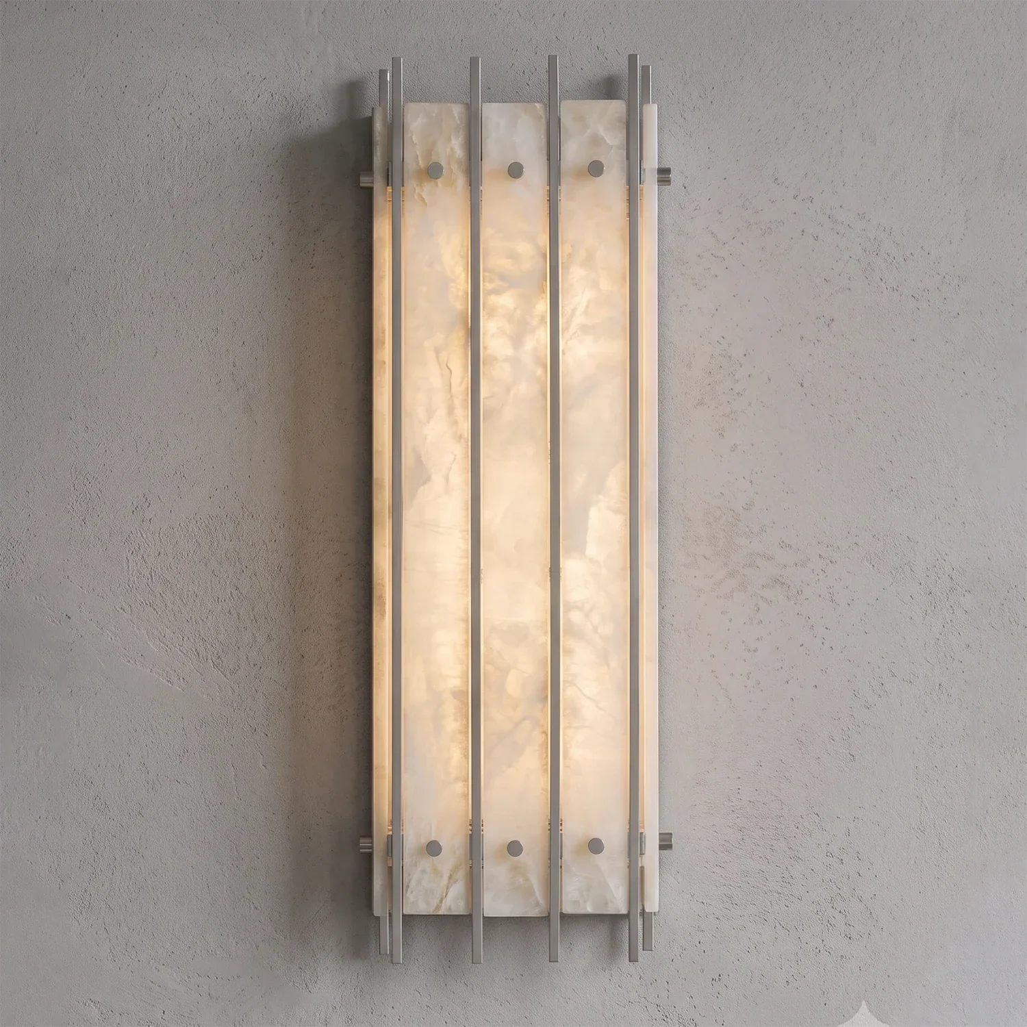 Alabaster Rectangular Wall Sconce | wildoxy