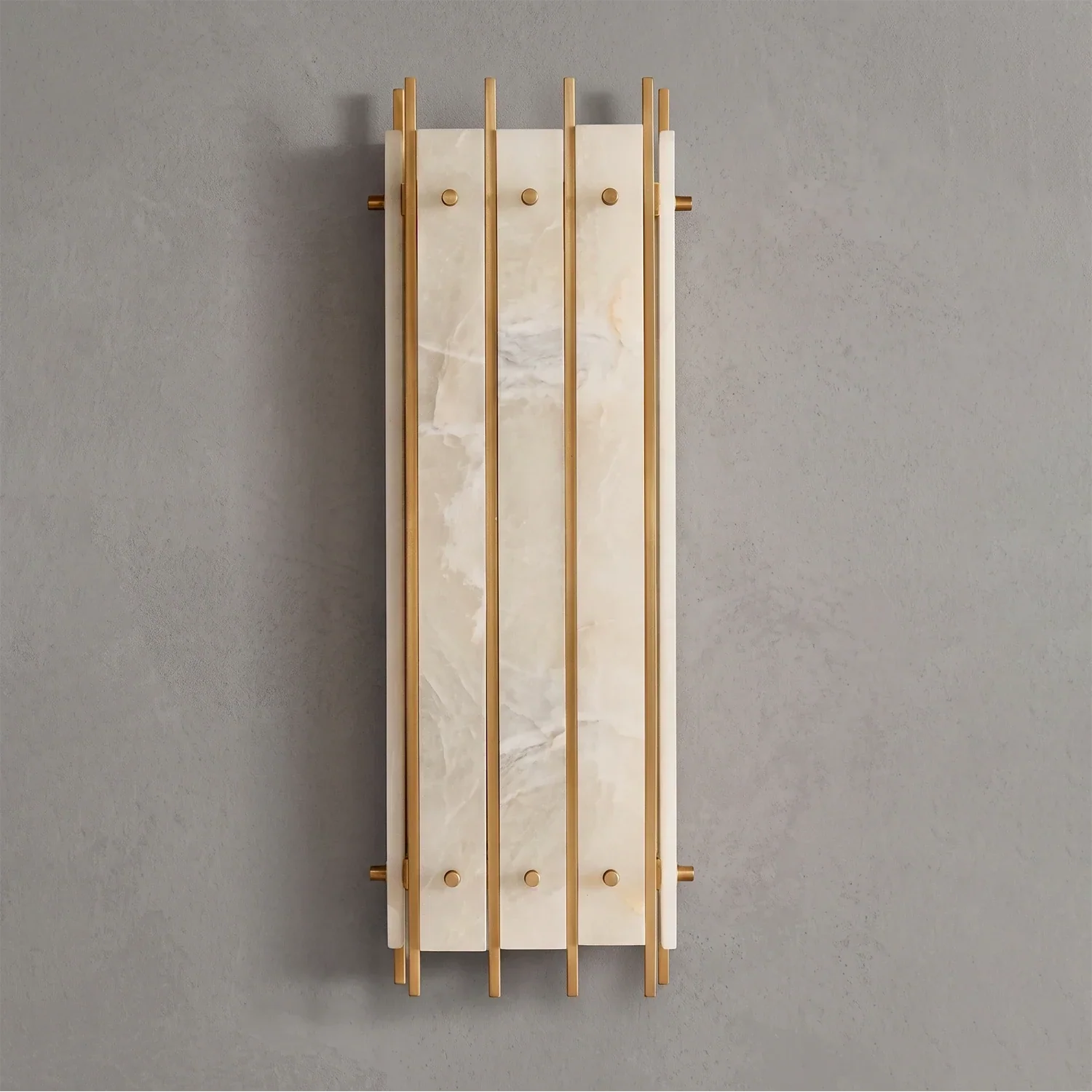 Alabaster Rectangular Wall Sconce | wildoxy