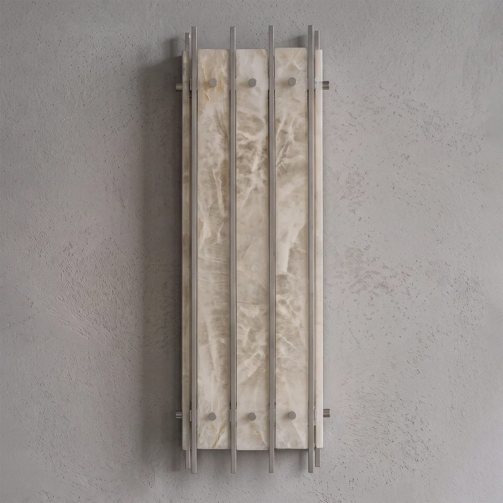 Alabaster Rectangular Wall Sconce | wildoxy