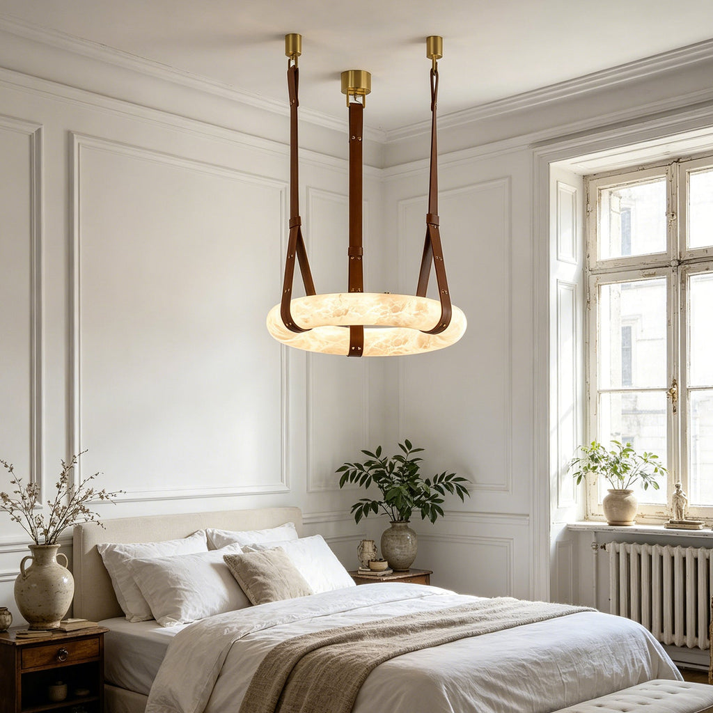 Alabaster round Pendant Light | wildoxy