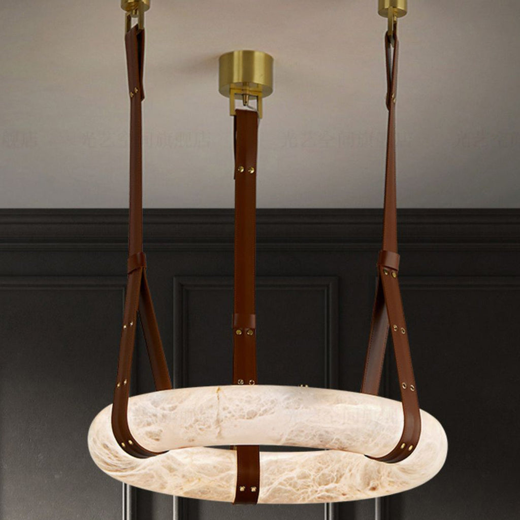 Alabaster round Pendant Light | wildoxy