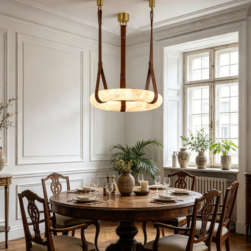 Alabaster round Pendant Light | wildoxy