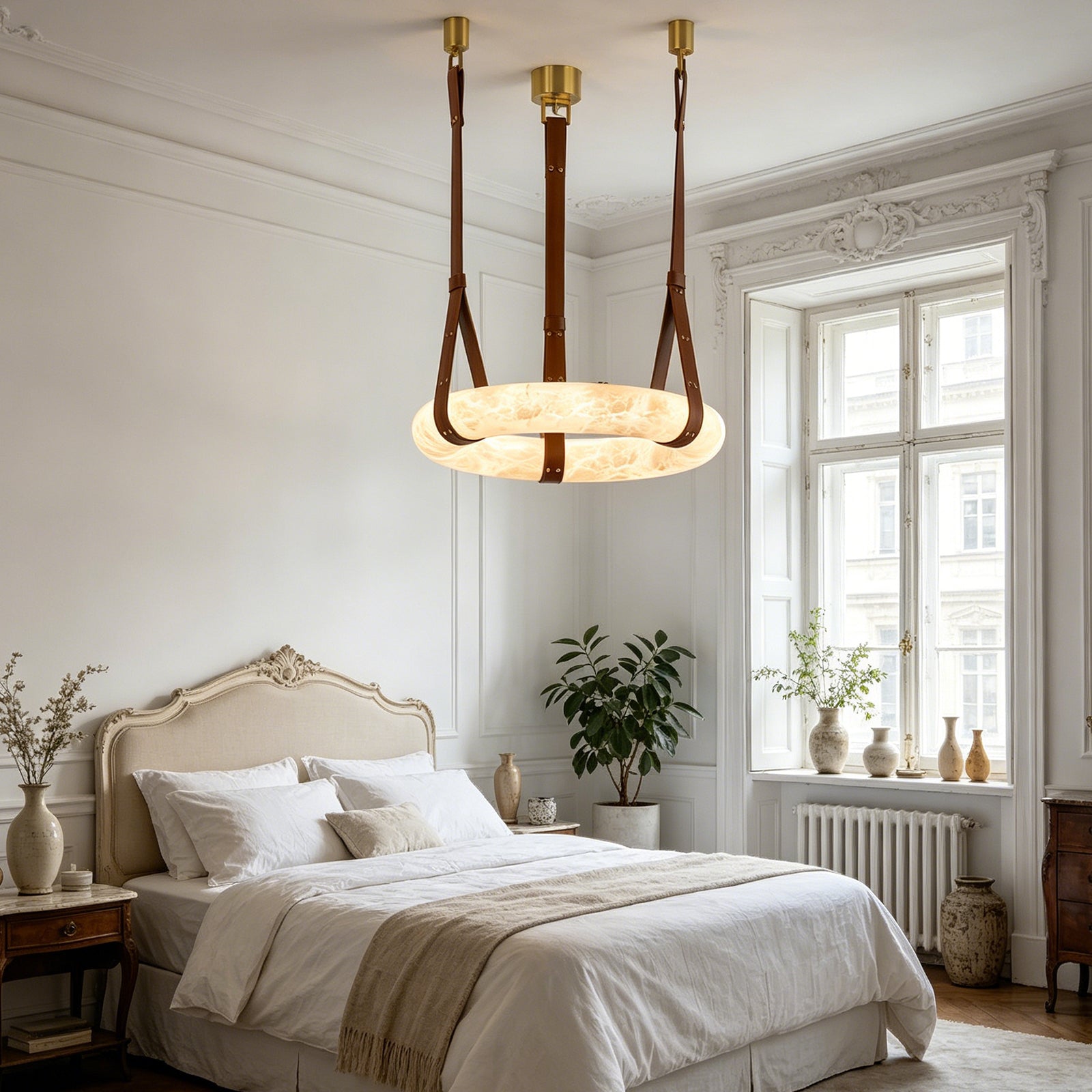 Alabaster round Pendant Light | wildoxy
