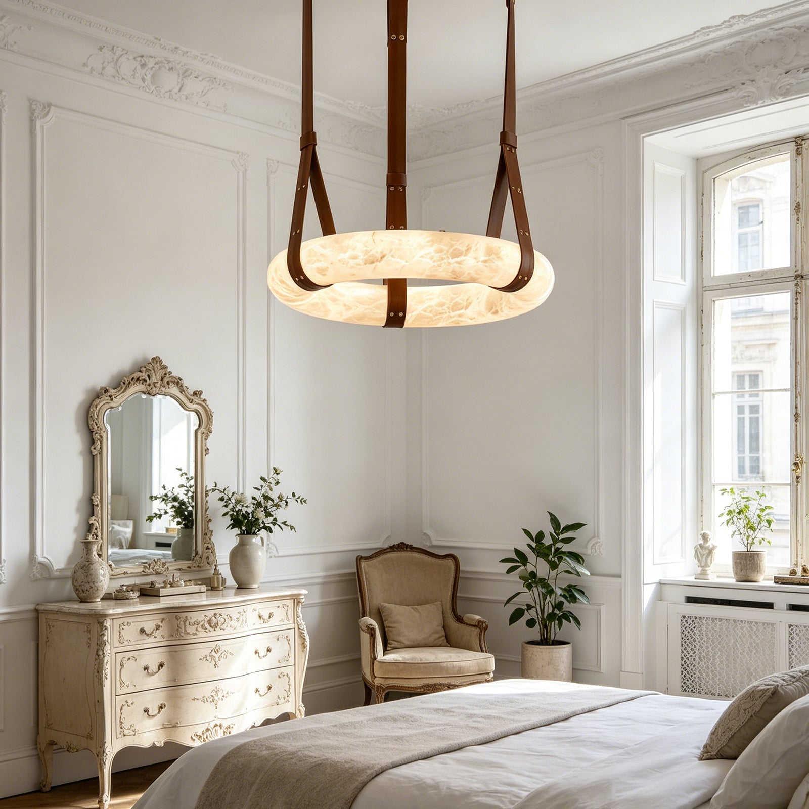 Alabaster round Pendant Light | wildoxy