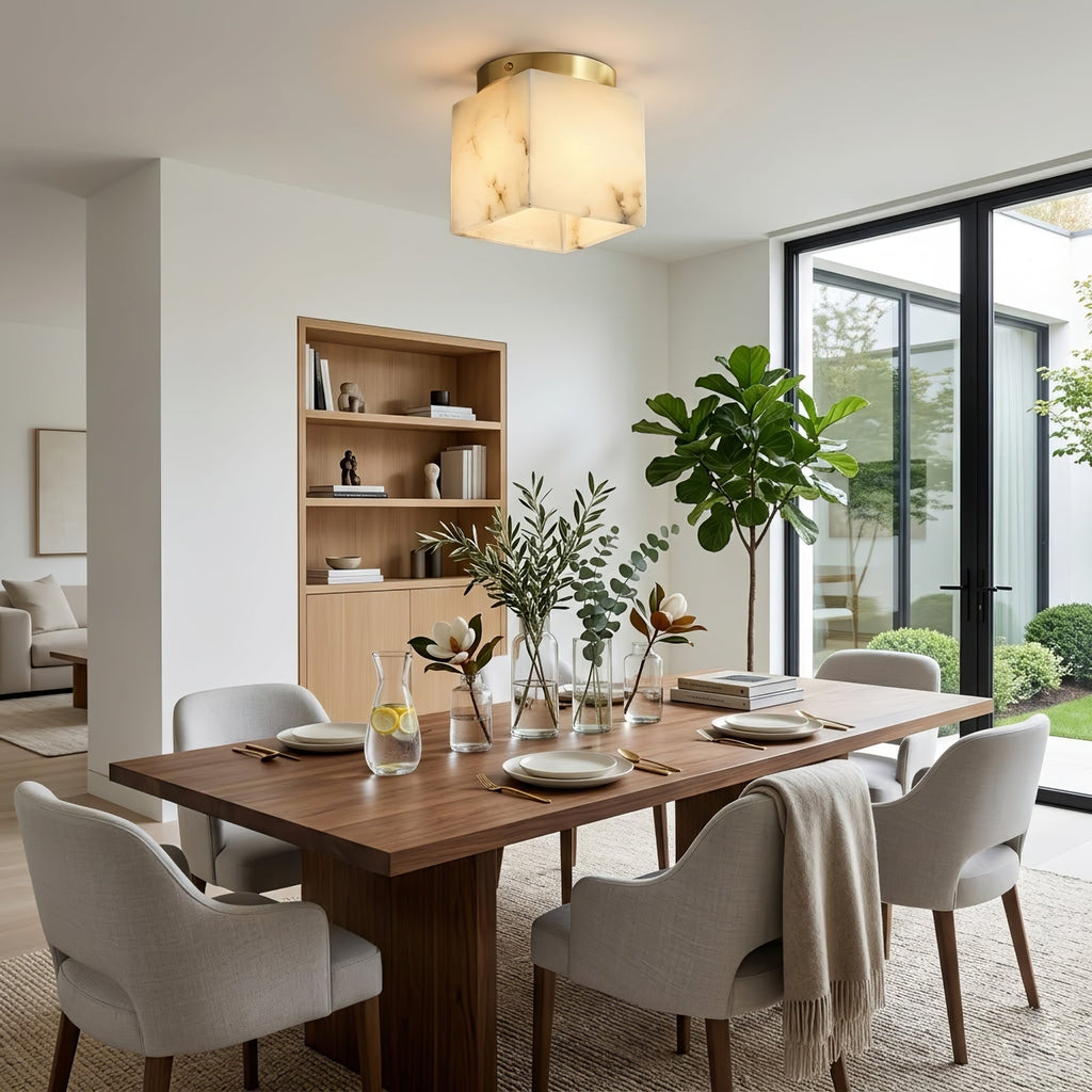 Alabaster Square Ceiling Light | wildoxy