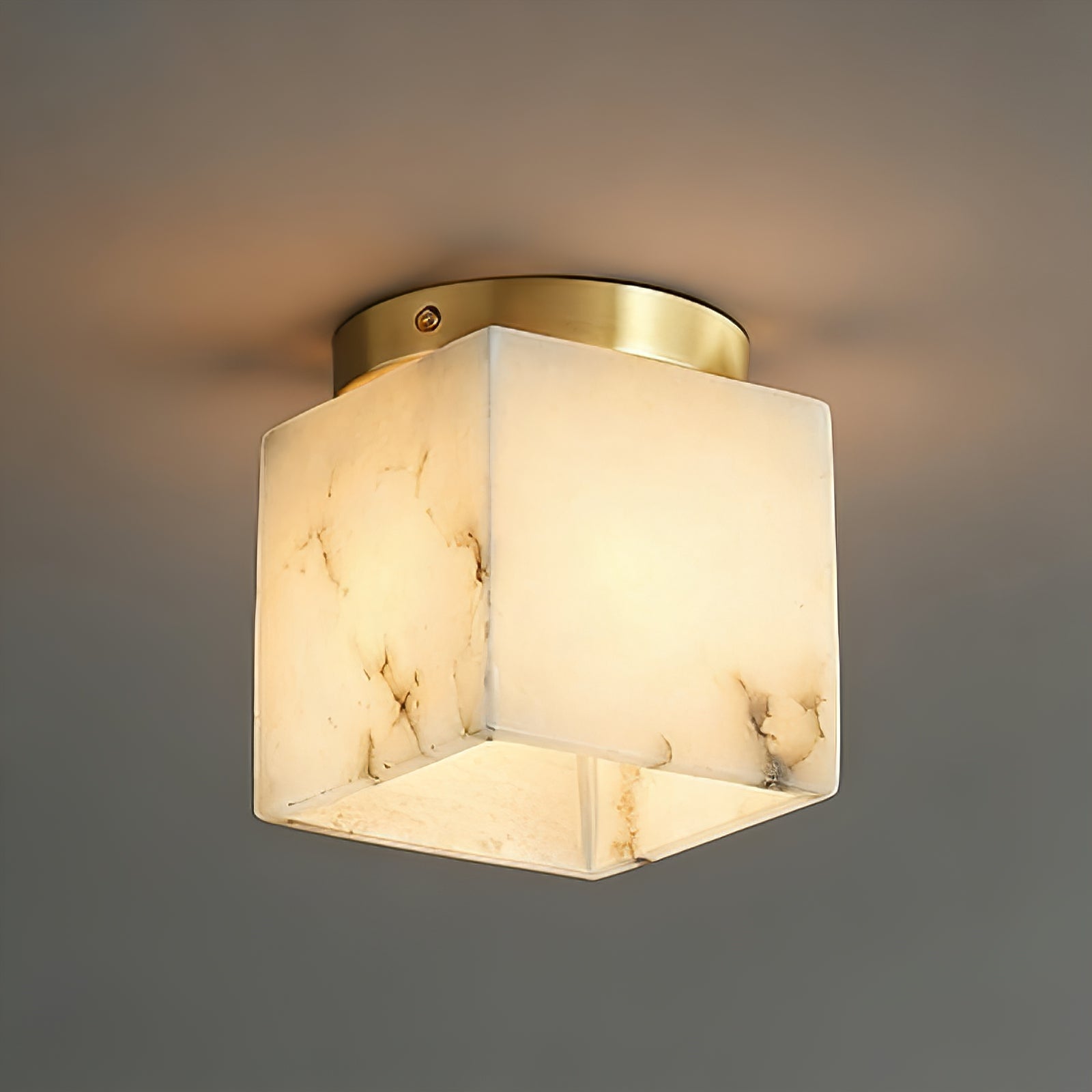 Alabaster Square Ceiling Light | wildoxy