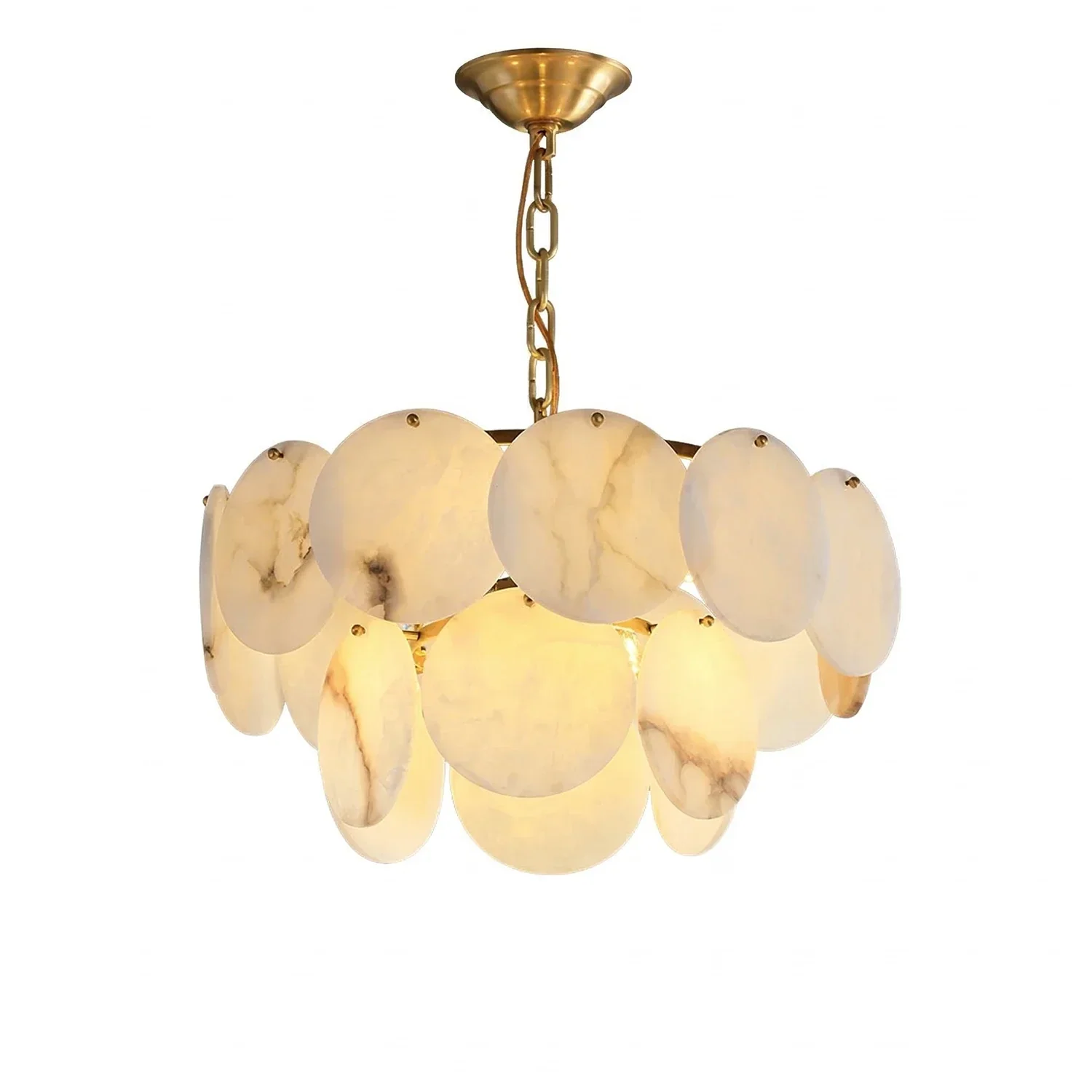Alabaster Tiered Round Chandelier | wildoxy