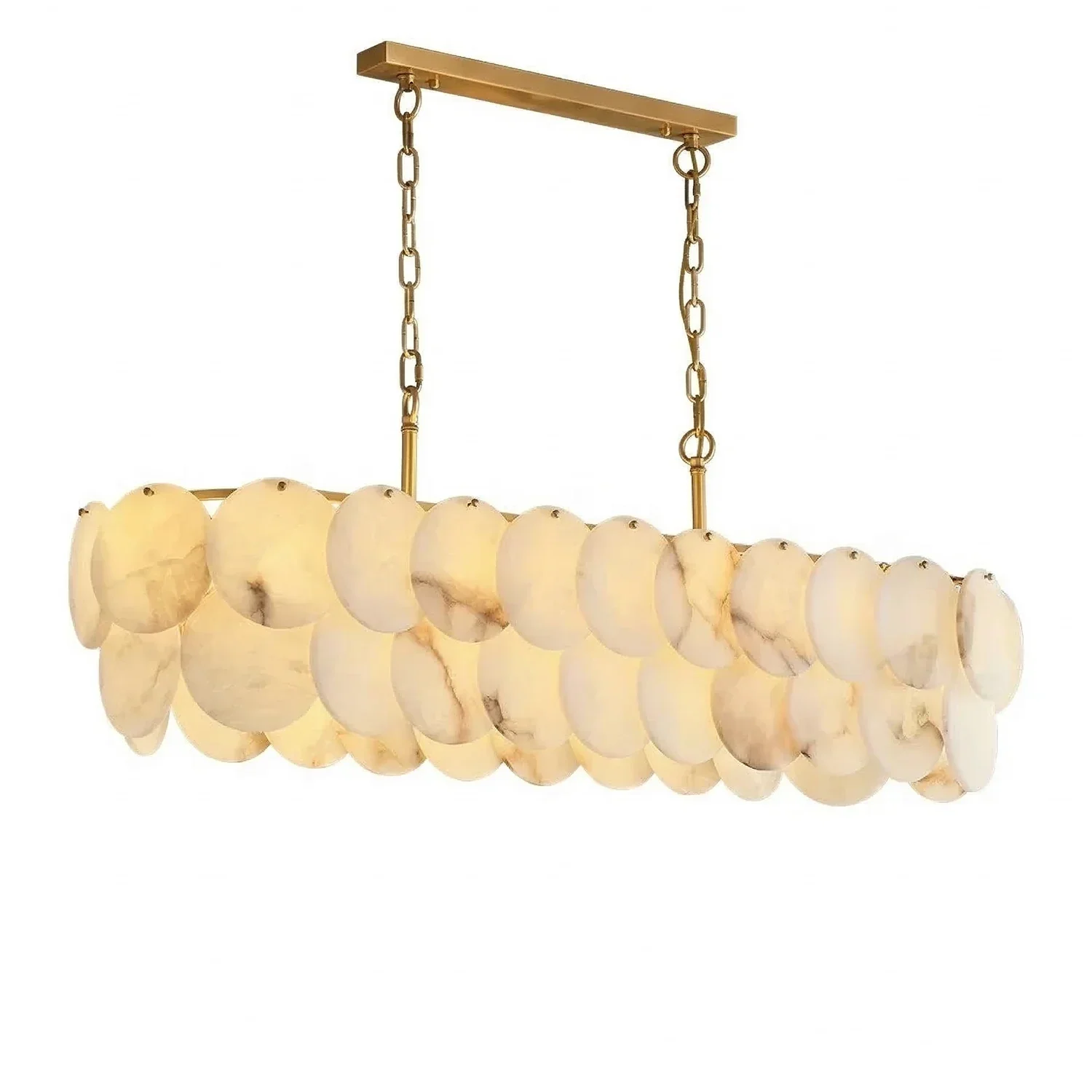 Alabaster Tiered Round Chandelier | wildoxy