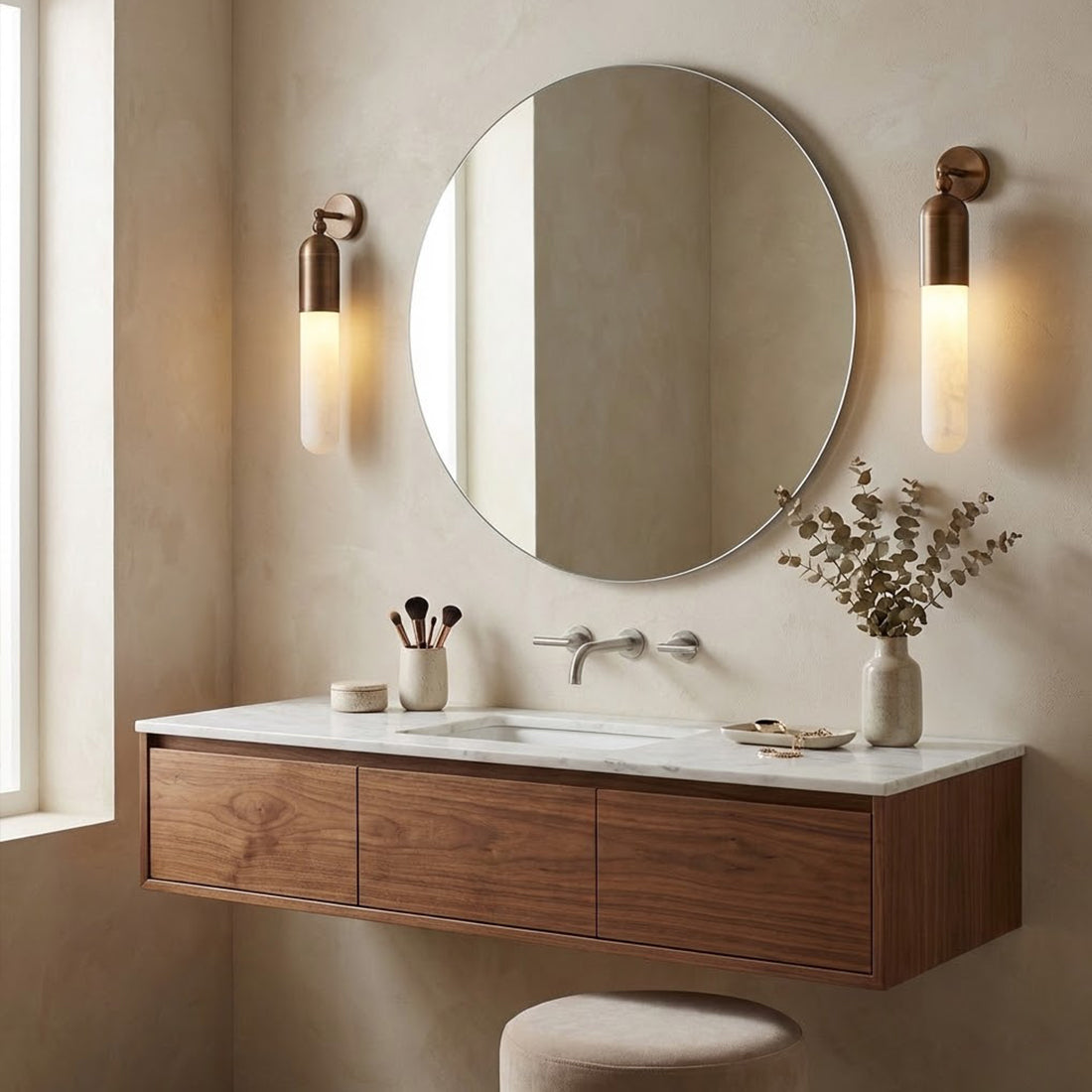 Alabaster Tube Wall Sconce | wildoxy
