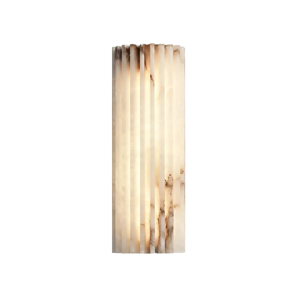 Alabaster Vertical Groove Wall Lamp | wildoxy
