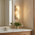 Alabaster Vertical Groove Wall Lamp | wildoxy