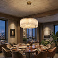 Alabaster Willamette Round Layered Chandelier | wildoxy