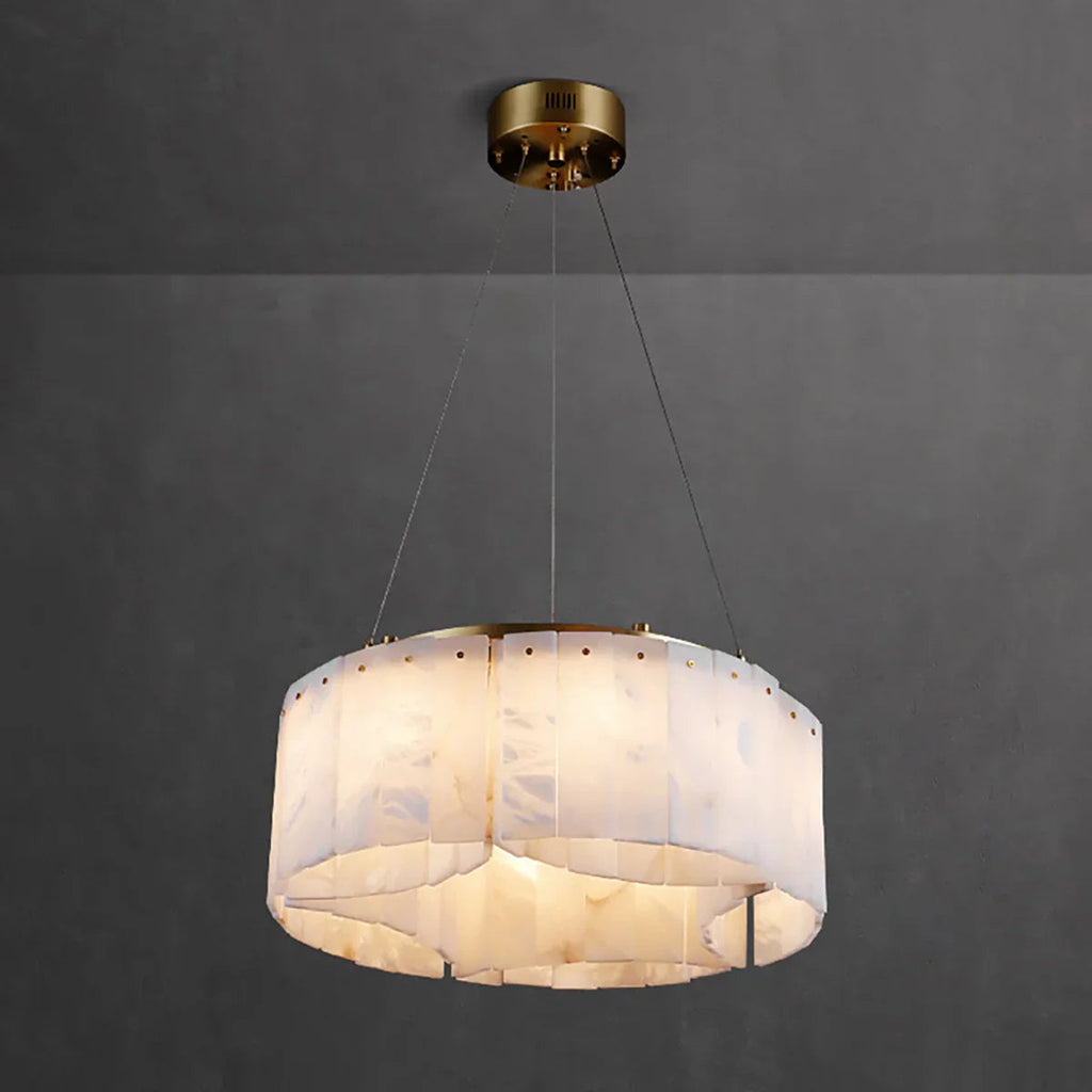 Alabaster Willamette Round Layered Chandelier | wildoxy
