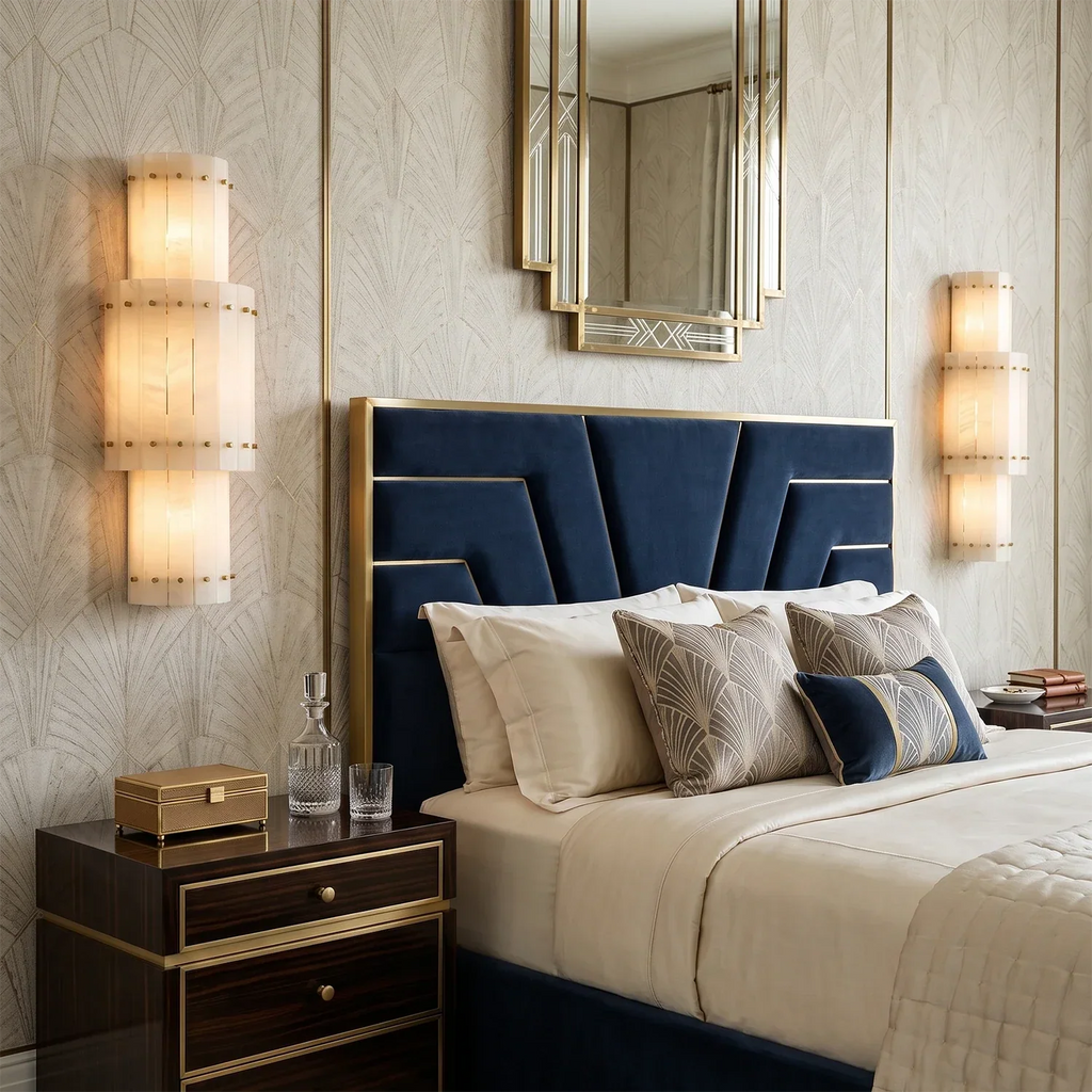 Alaric Alabaster Column Wall Sconce | wildoxy