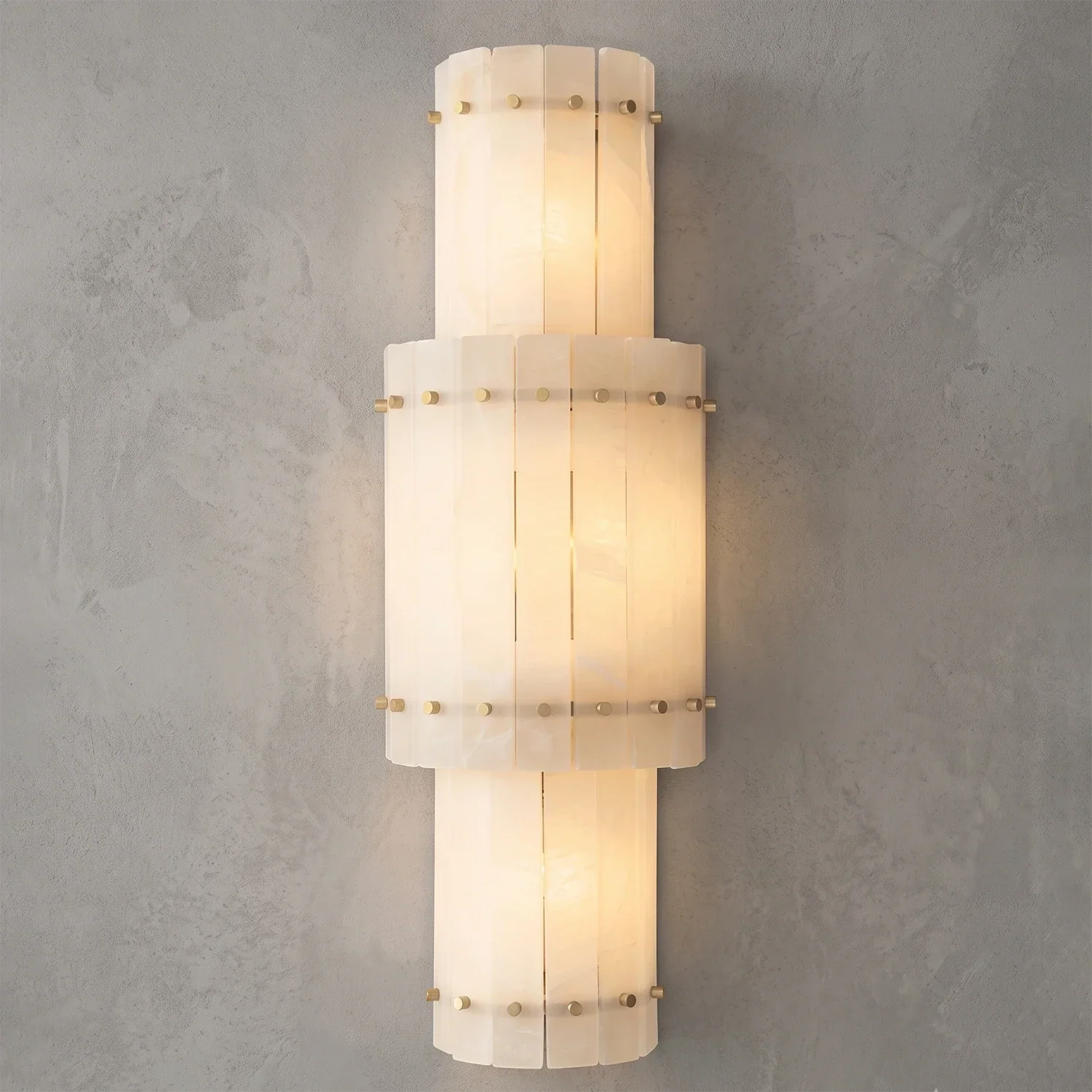 Alaric Alabaster Column Wall Sconce | wildoxy