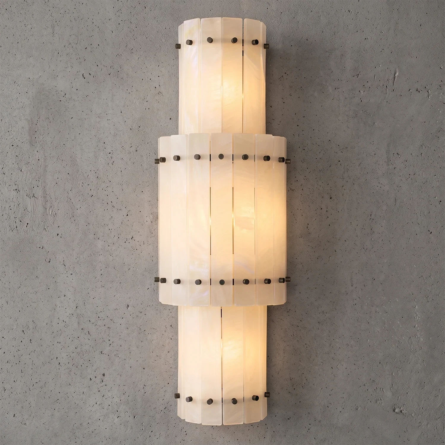 Alaric Alabaster Column Wall Sconce | wildoxy