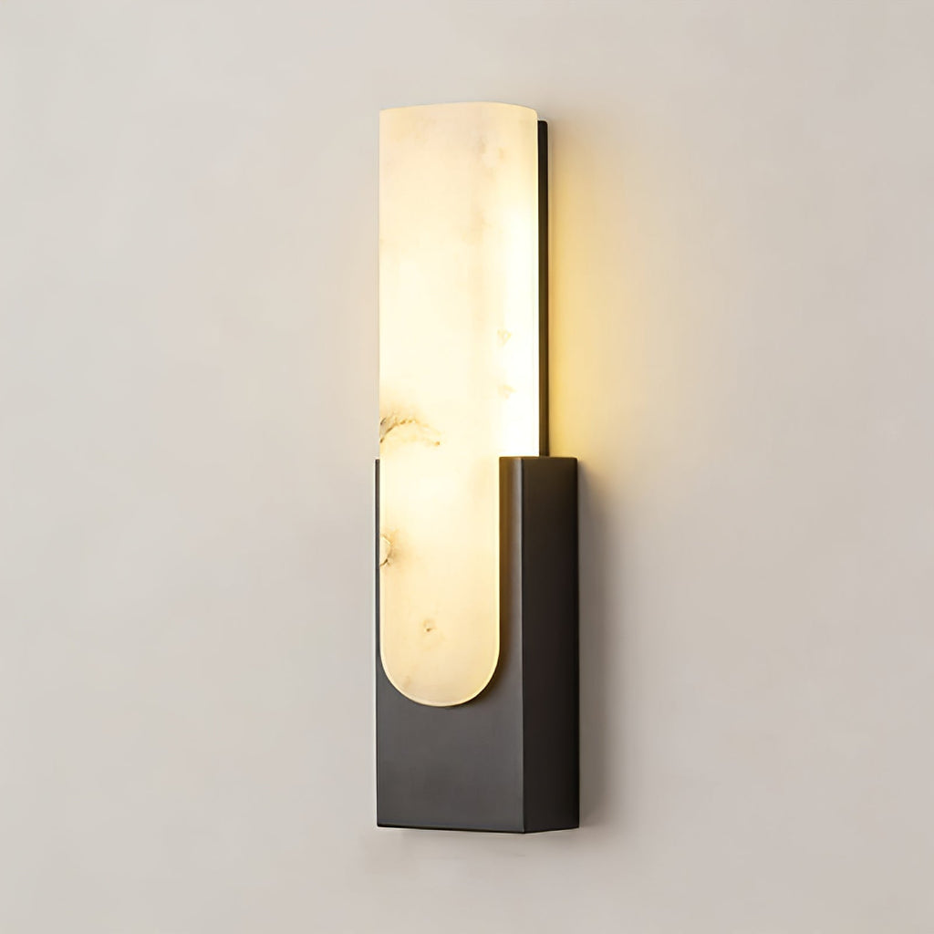 Alberta Brass Marble Wall Light | wildoxy
