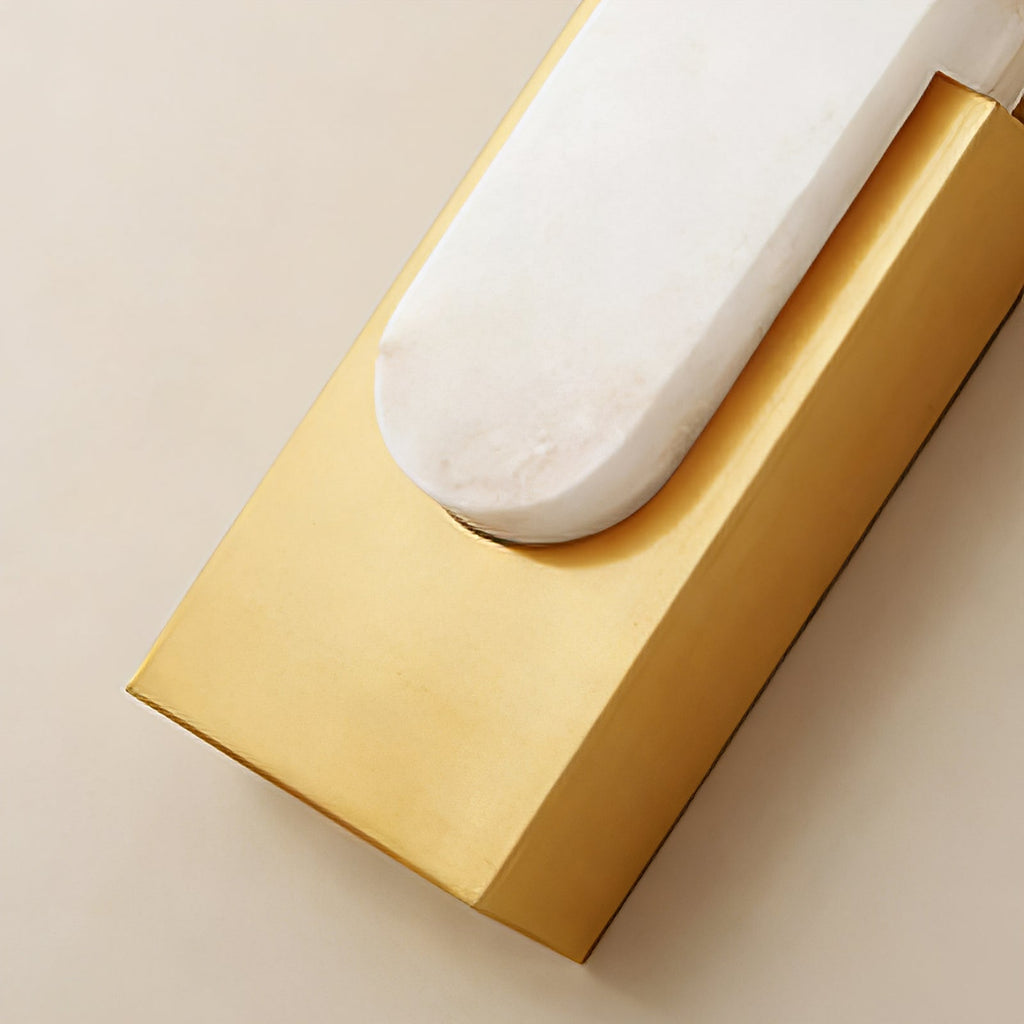 Alberta Brass Marble Wall Light | wildoxy