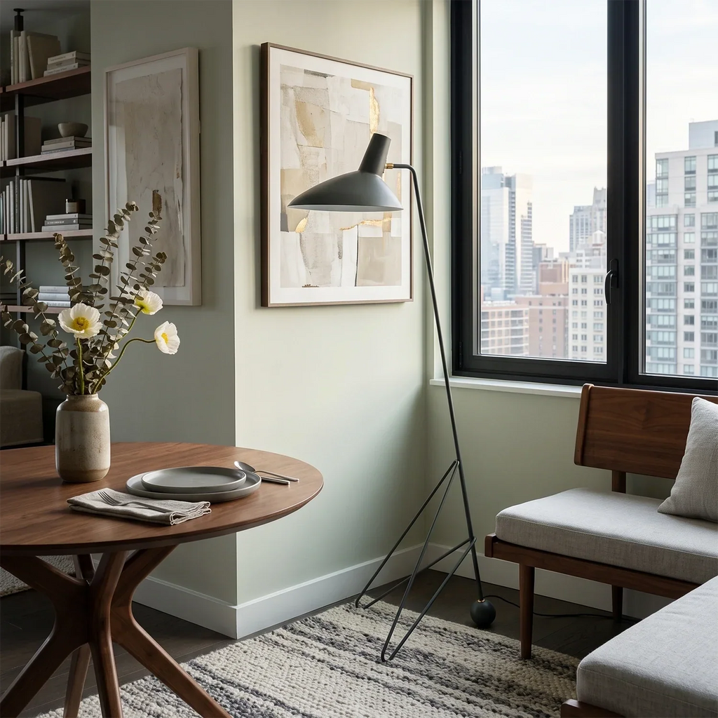 Aldric Mid-Century Tripod Floor Lamp | wildoxy