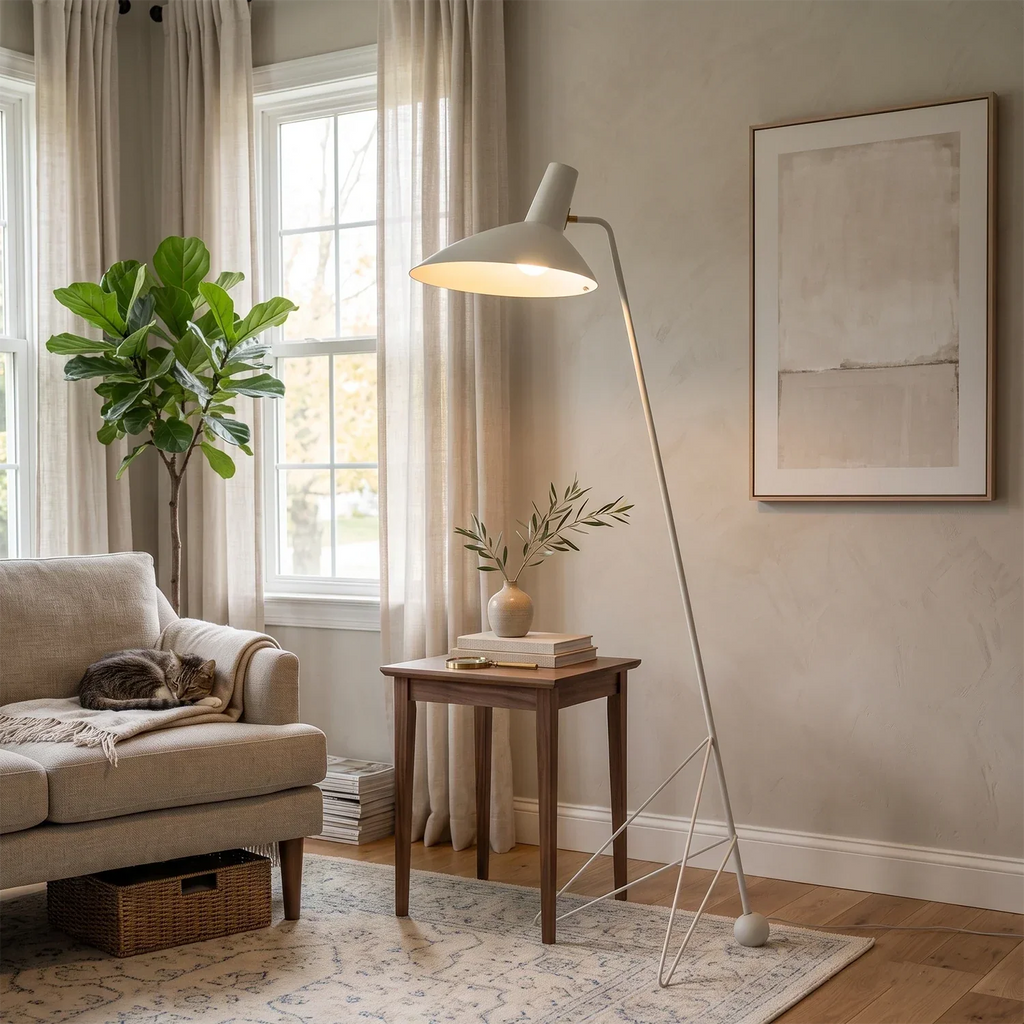 Aldric Mid-Century Tripod Floor Lamp | wildoxy