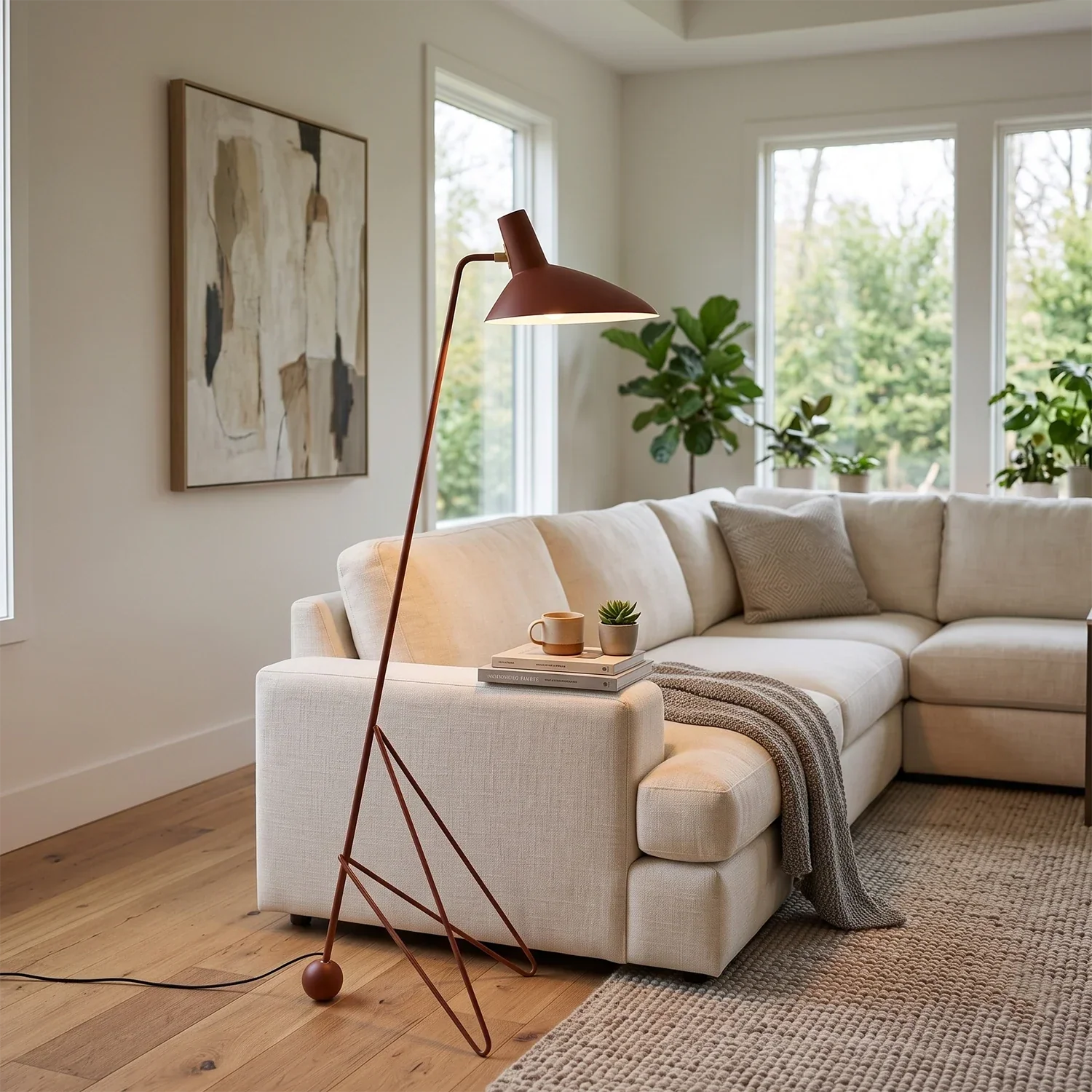 Aldric Mid-Century Tripod Floor Lamp | wildoxy