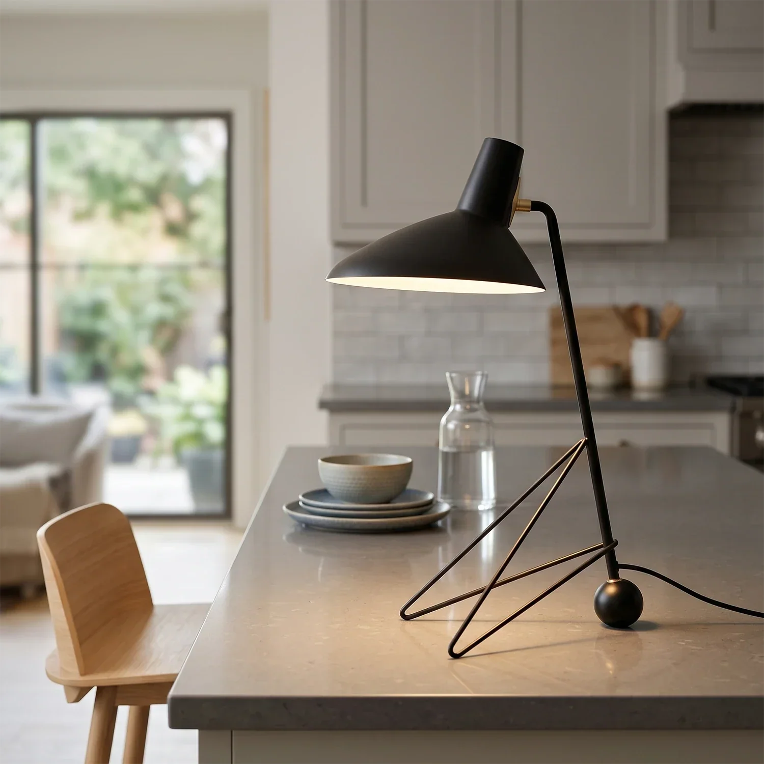 Aldric Mid-Century Tripod Table Lamp | wildoxy