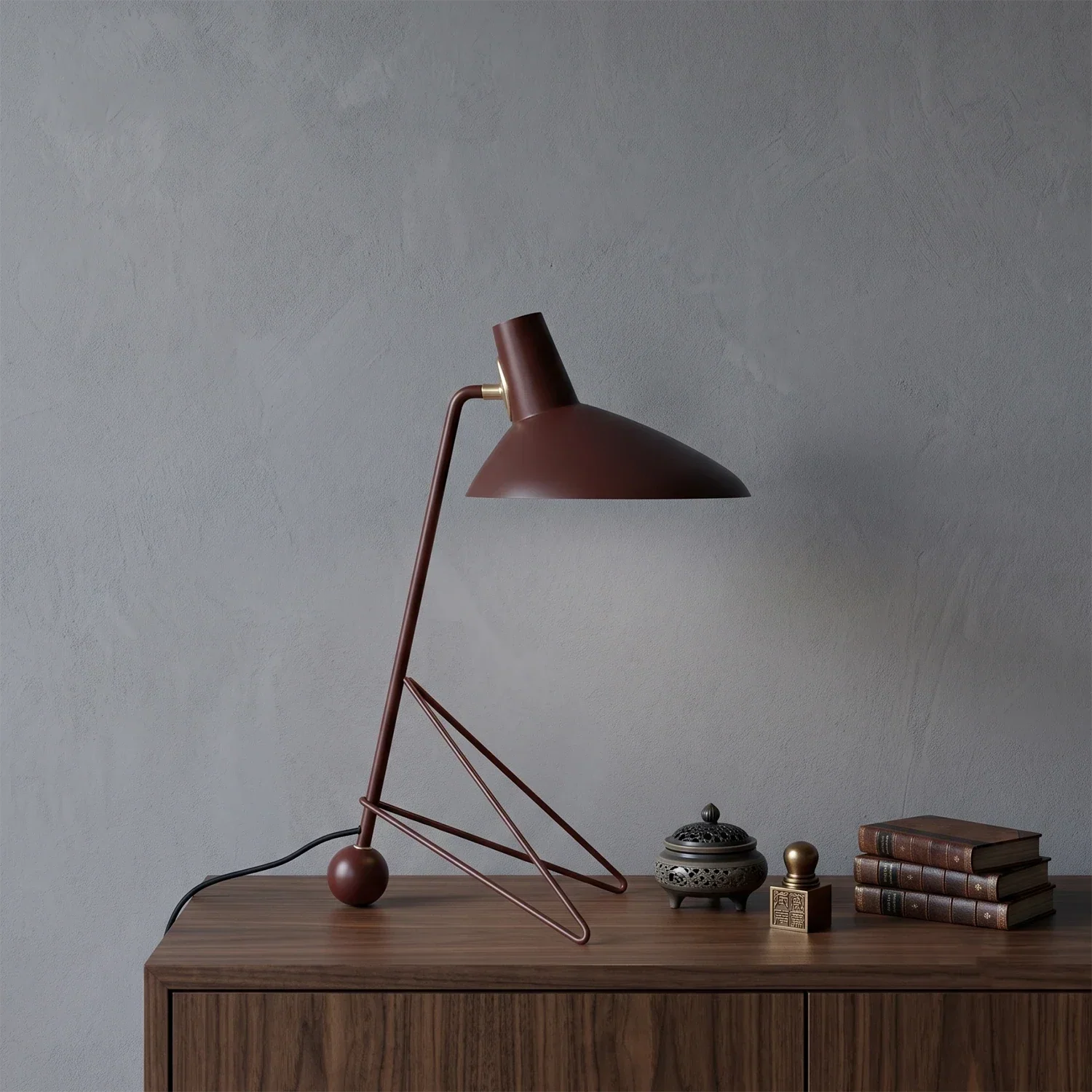 Aldric Mid-Century Tripod Table Lamp | wildoxy