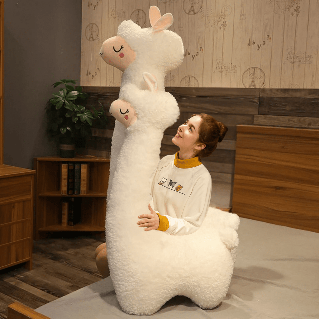 AlpaCaress 130 cm große Plüsch-Alpakap figur