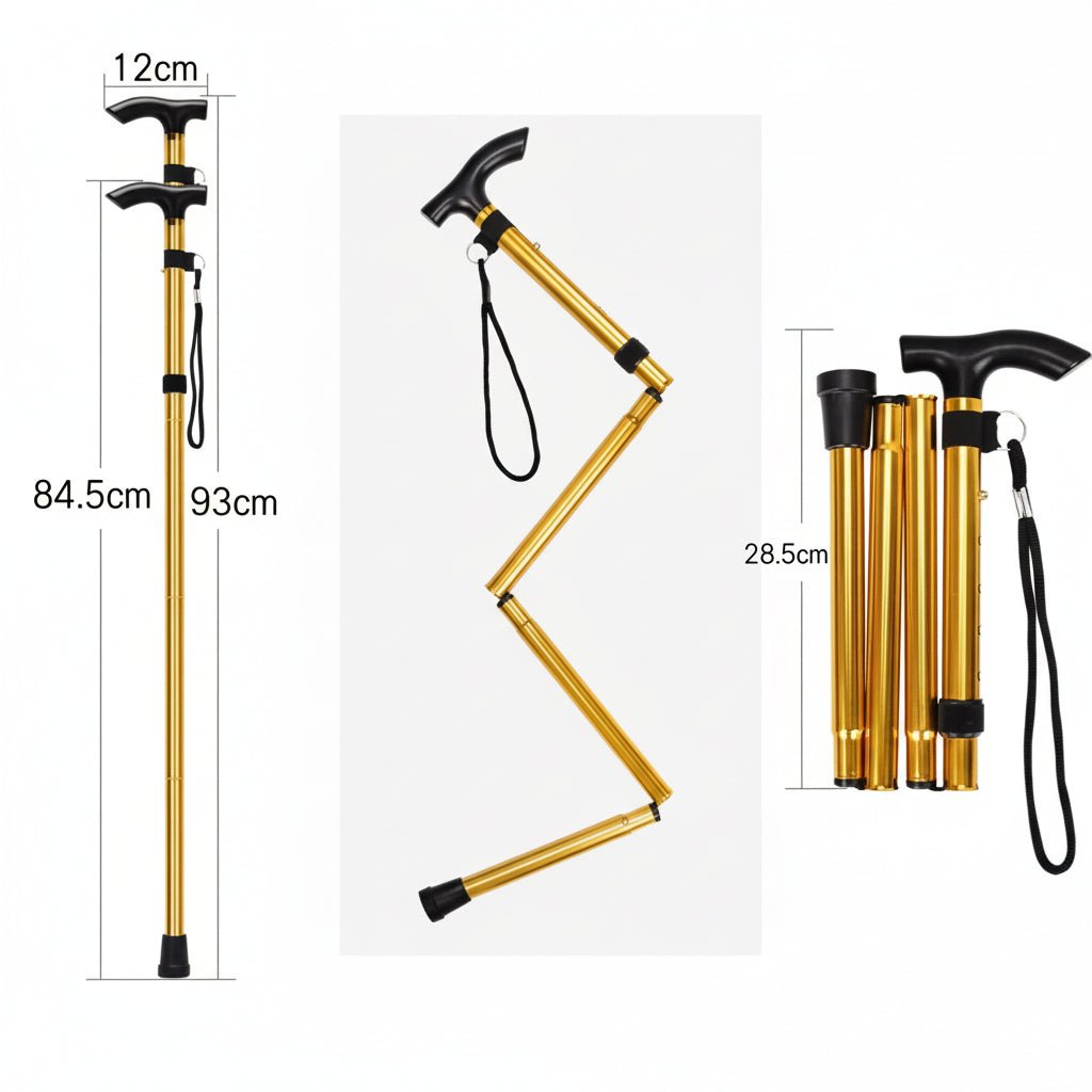 Bastones de trekking Alustep — estructura resistente de aluminio, longitud ajustable, empuñadura suave y cómoda, puntas antideslizantes
