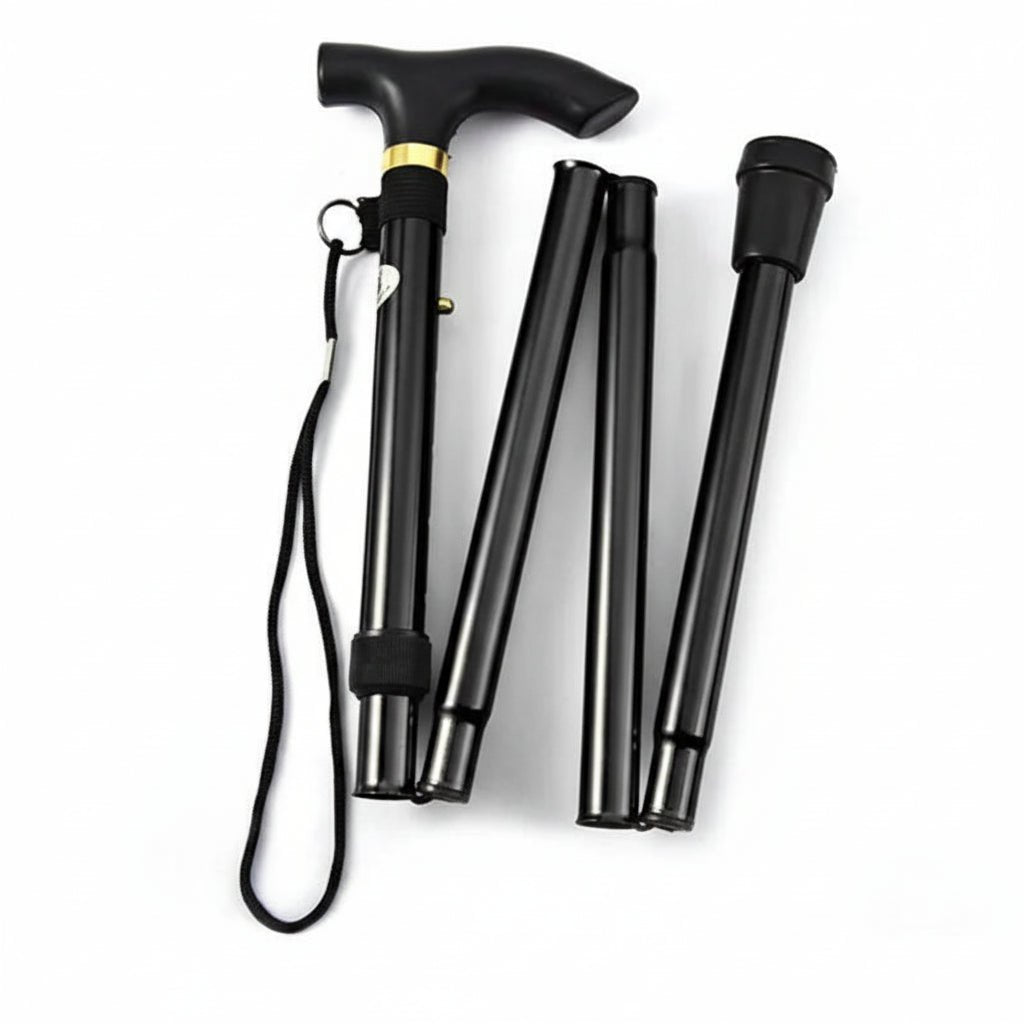 Bastones de trekking Alustep — estructura resistente de aluminio, longitud ajustable, empuñadura suave y cómoda, puntas antideslizantes