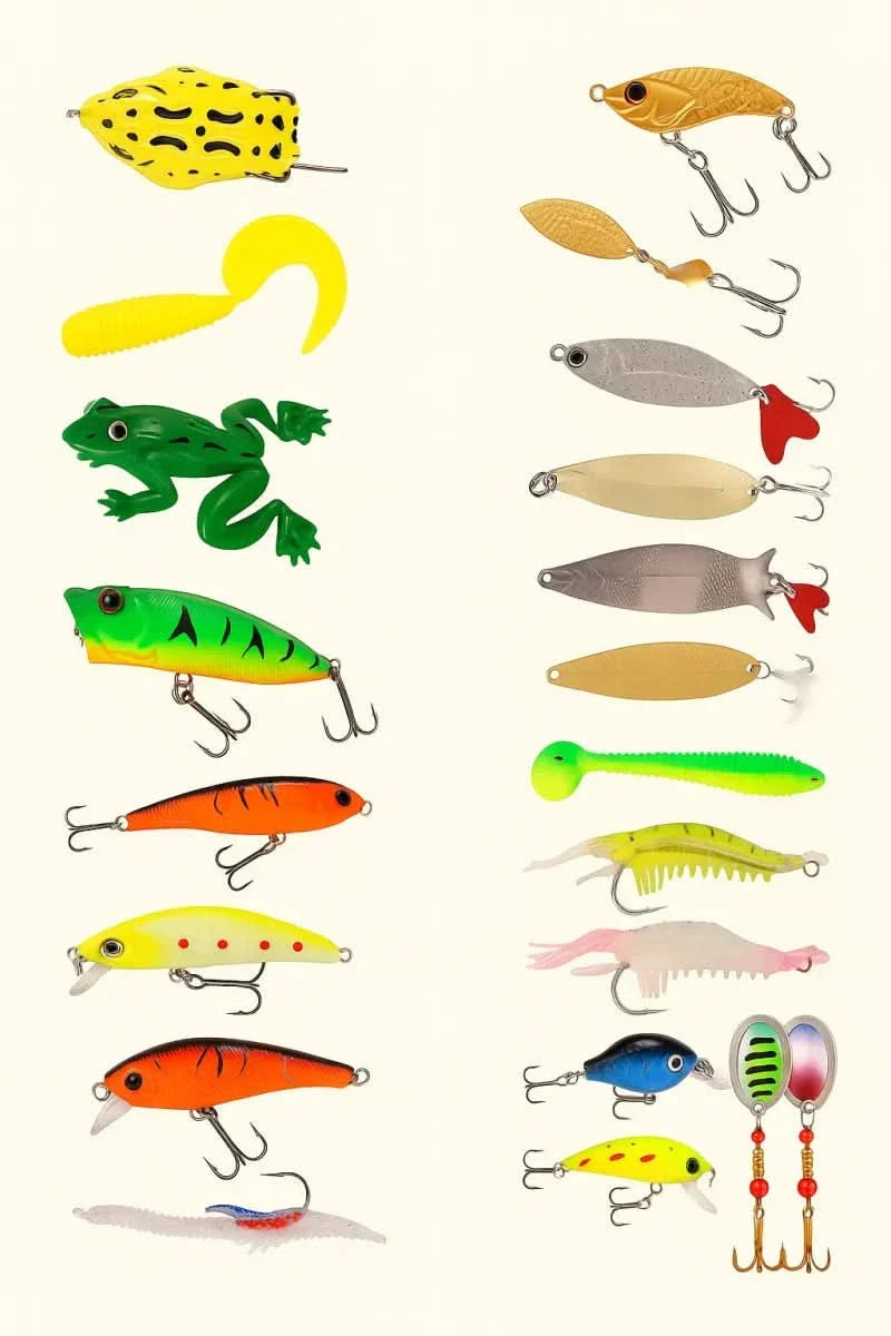ANGLERVENT adventskalender for fiskeutstyr — 24 dager med assorterte rom for sluker og kroker