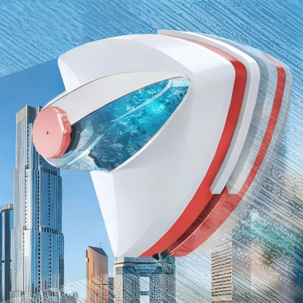 منظف زجاج مغناطيسي مزدوج الجوانب من AquaMag — قناة مياه مدمجة