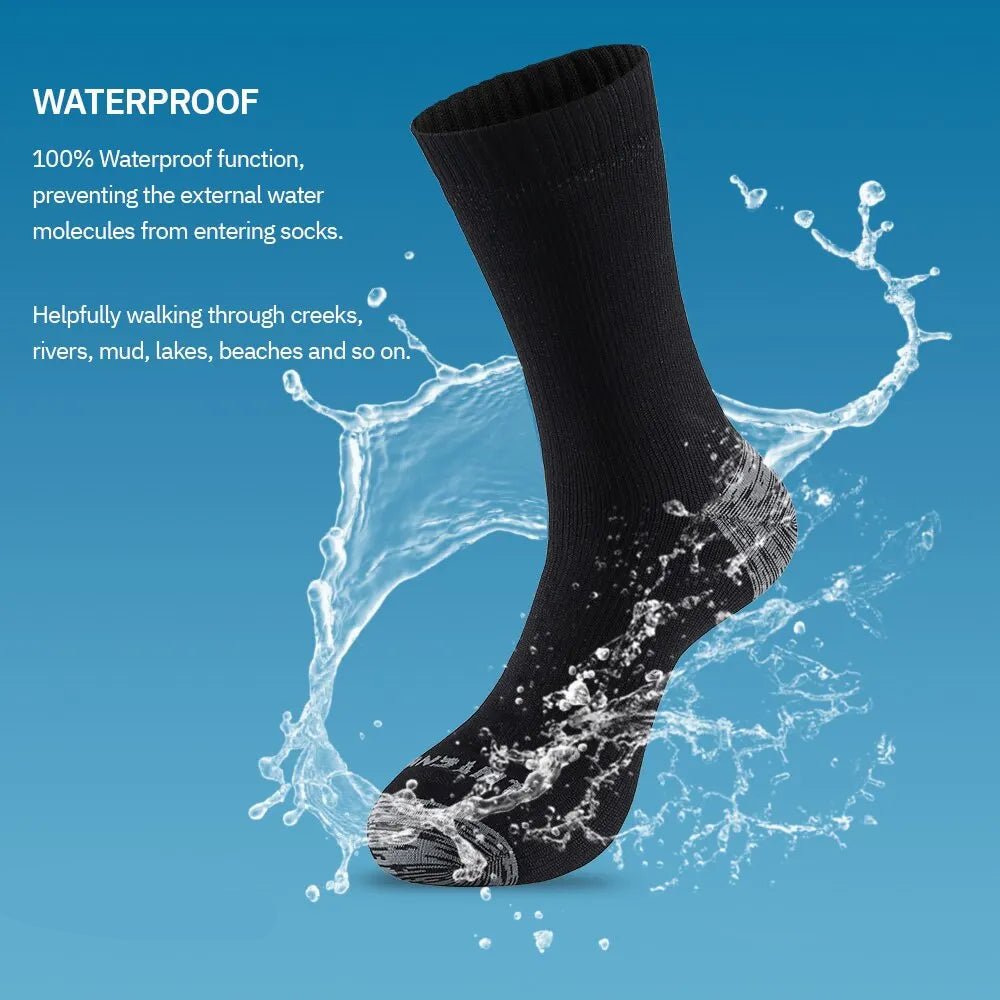 AQUATHERM PRO Calcetines impermeables para todo tipo de clima - Aislamiento térmico de tres capas, diseño transpirable